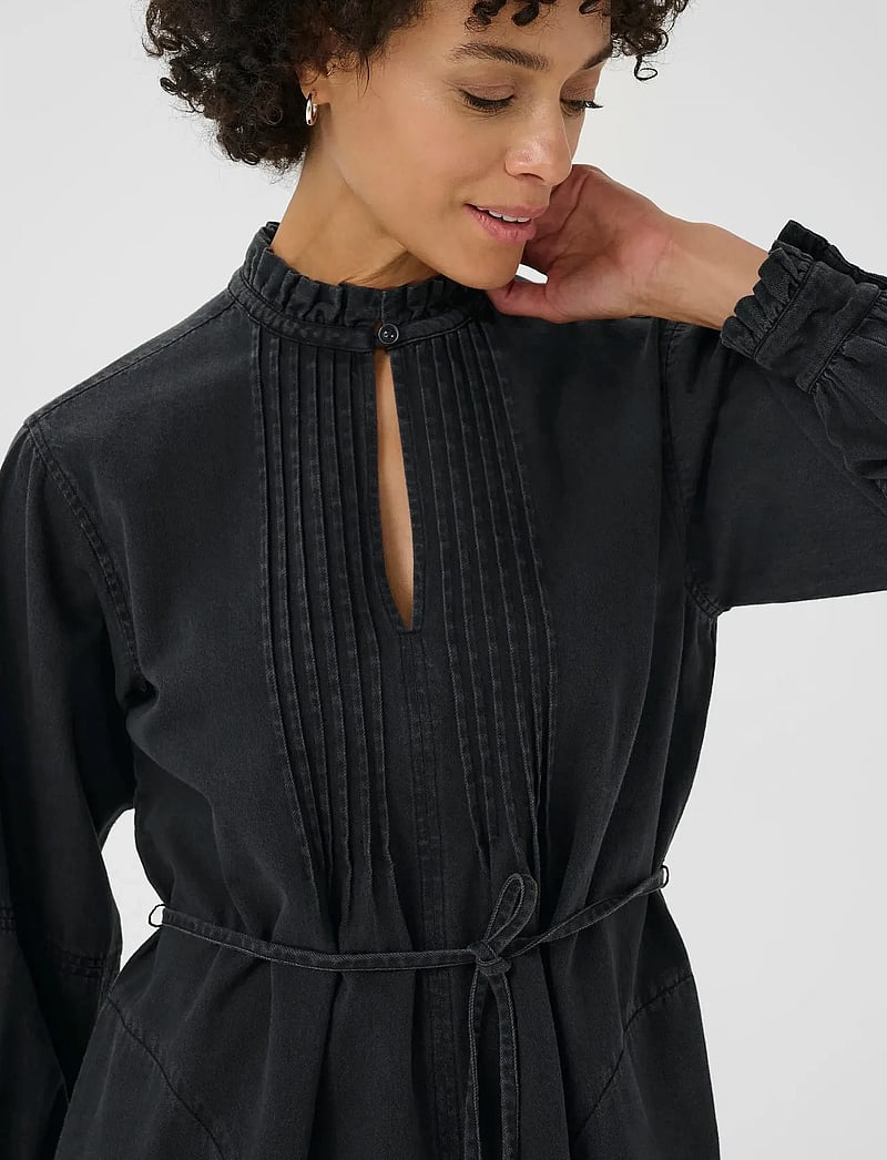 Part Two - SarinePW DR - jeansklänningar - washed black denim - 4