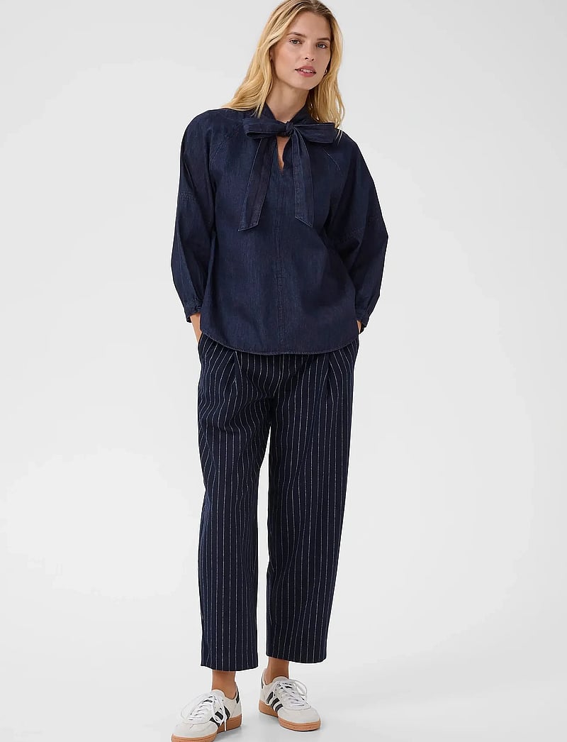 Part Two - SassiPW SH - jeansskjortor - rinse blue denim - 3