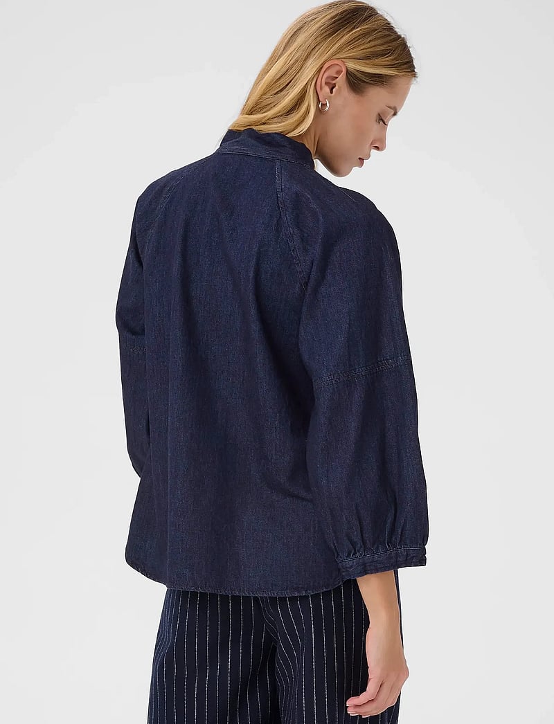 Part Two - SassiPW SH - jeansskjortor - rinse blue denim - 4