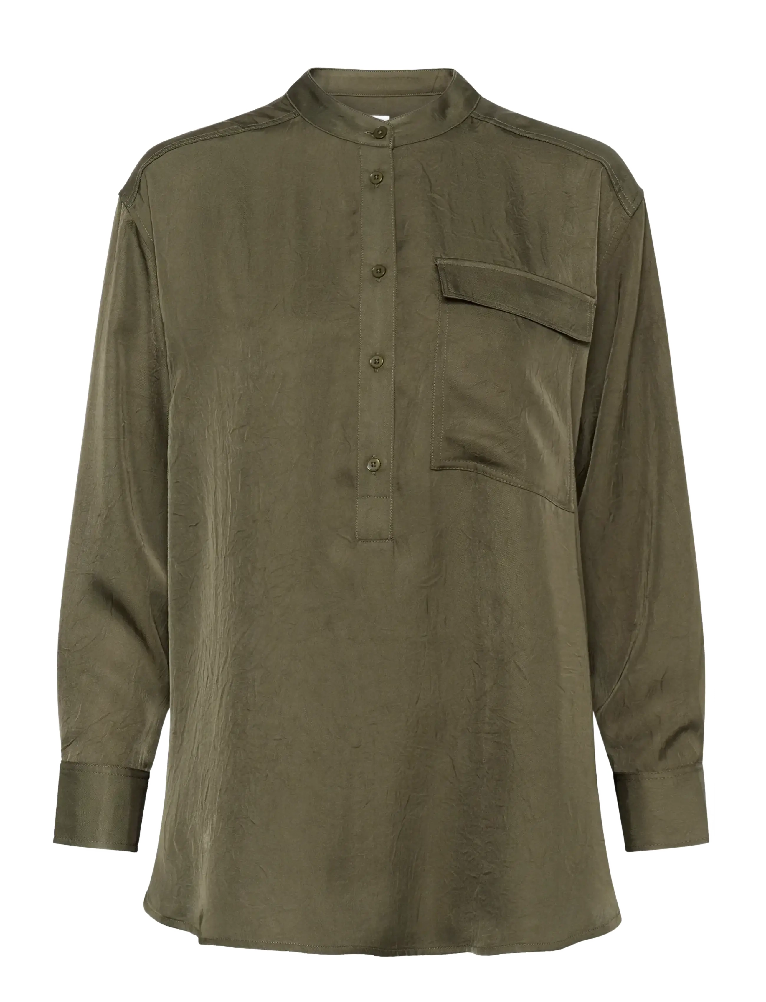 Part Two ShantaPW SH - Skjortor - TARMAC / khaki/green