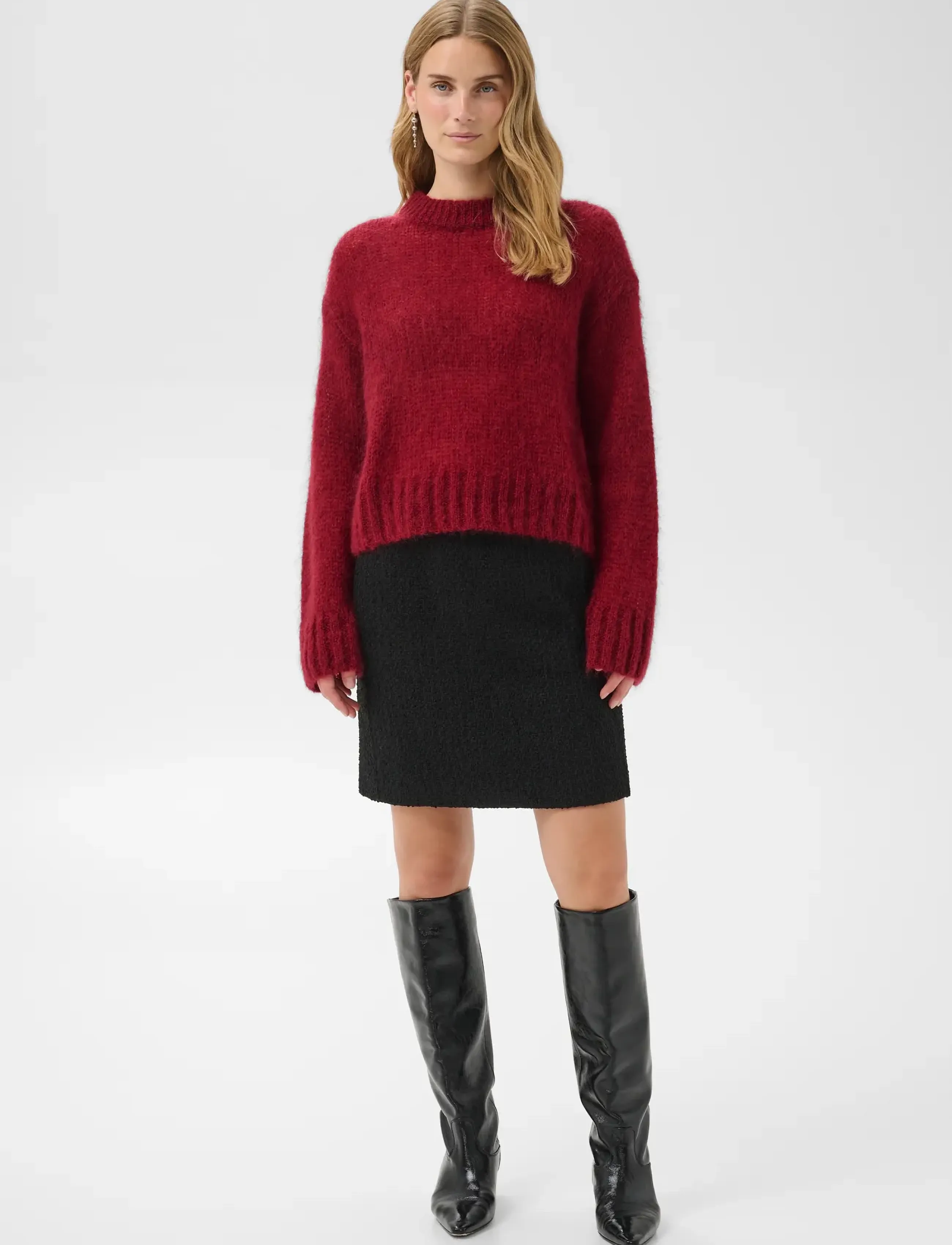 Part Two - SillePW Pullover - jumpers - biking red - 0
