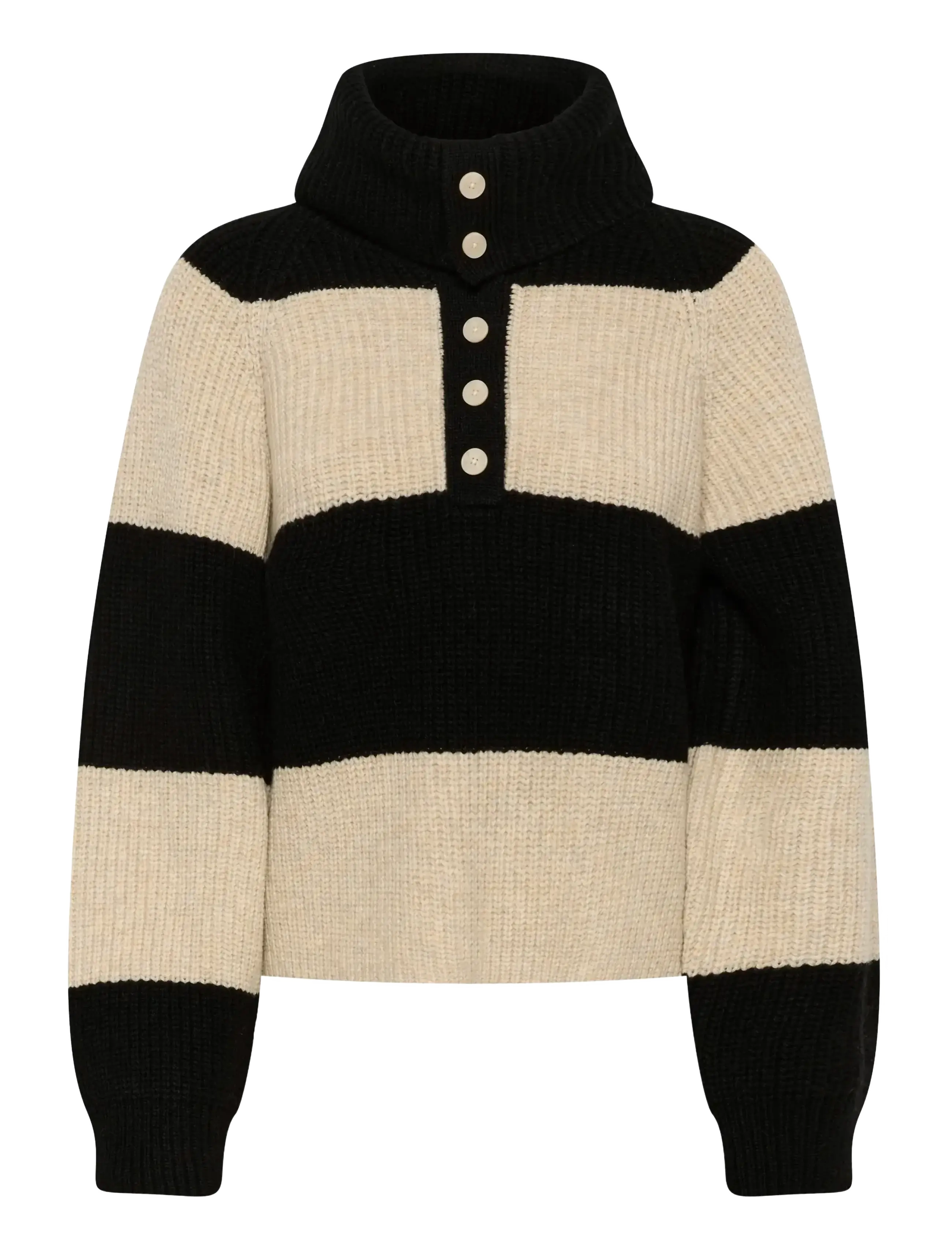 Part Two SimraPW PU - Tøj - FRENCH OAK/ BLACK BLOCK STRIPE / black