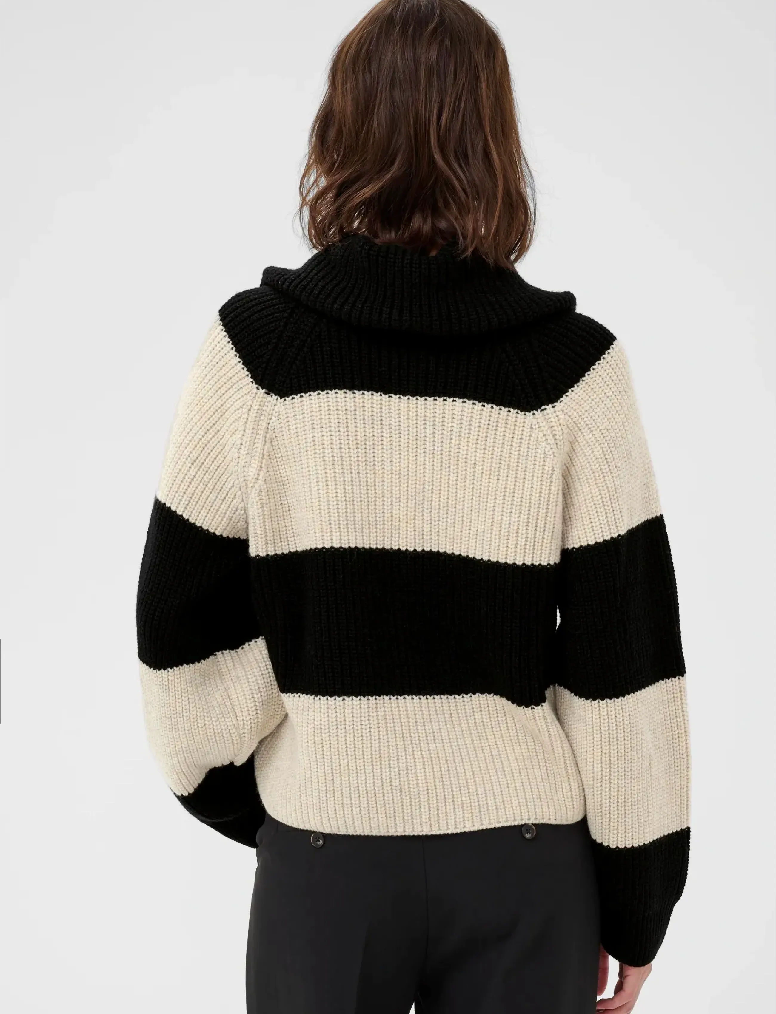 Part Two - SimraPW PU - tröjor - french oak/ black block stripe - 4