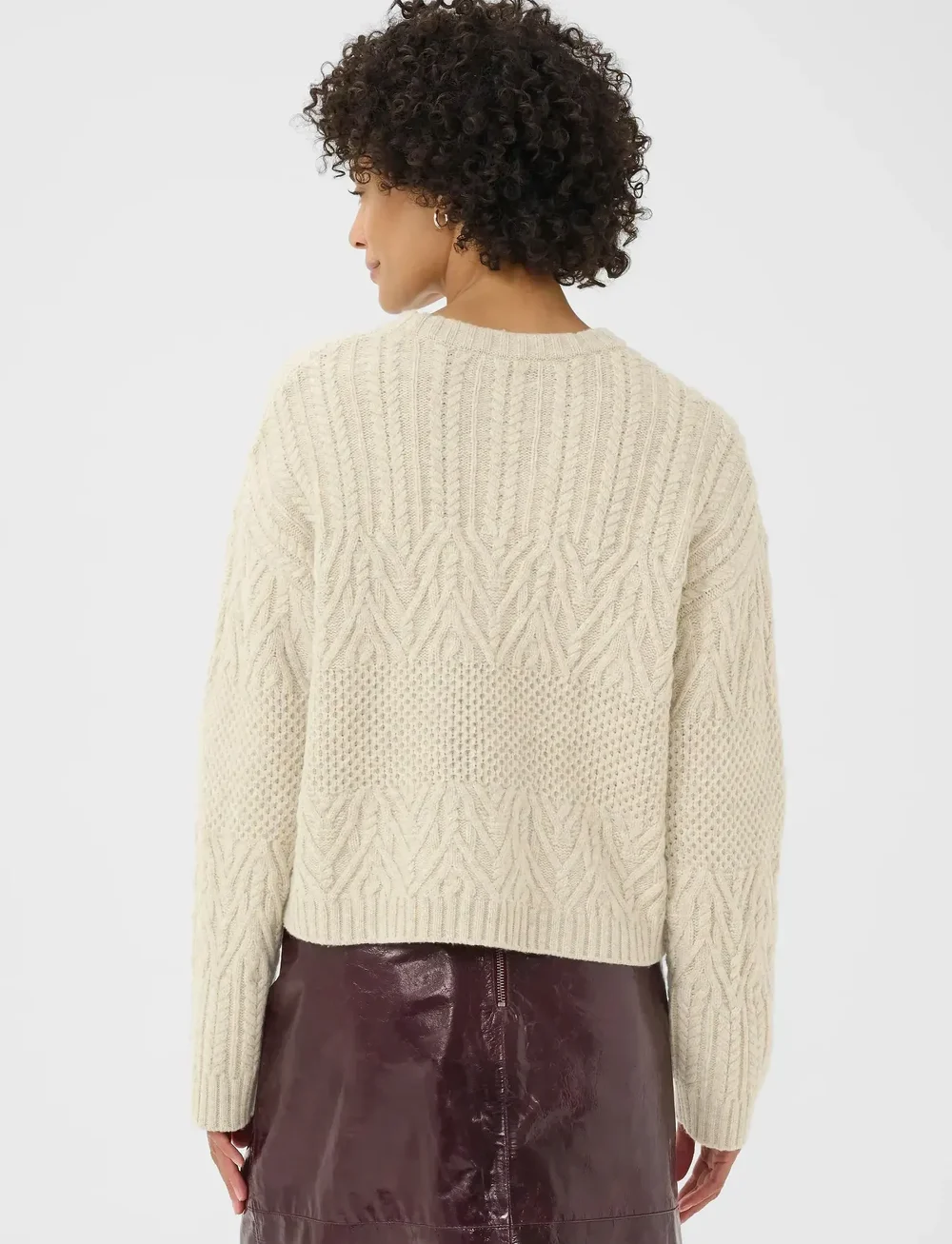 Part Two - SindyPW PU - jumpers - french oak melange - 3