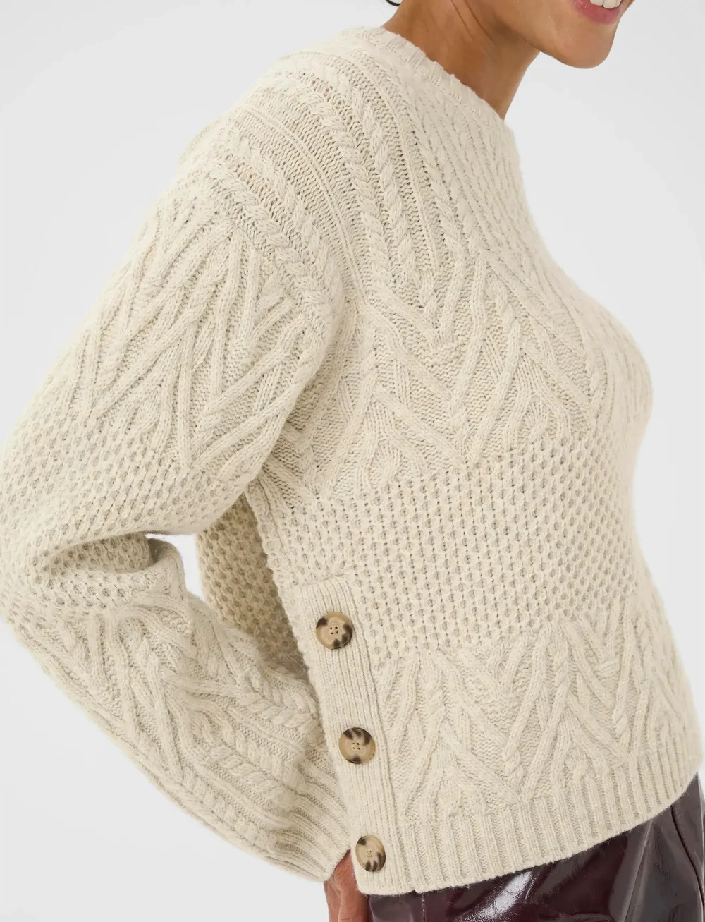 Part Two - SindyPW PU - jumpers - french oak melange - 5