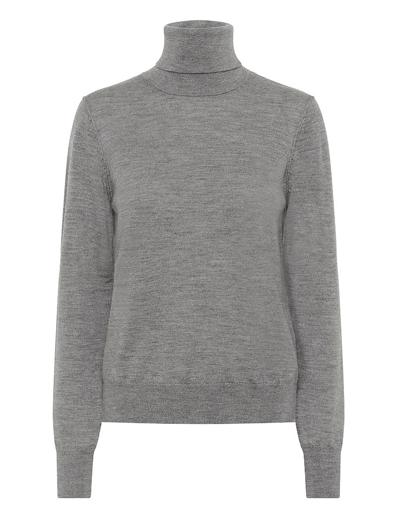 Part Two - SiniPW PU - rollkragenpullover - medium grey melange - 1