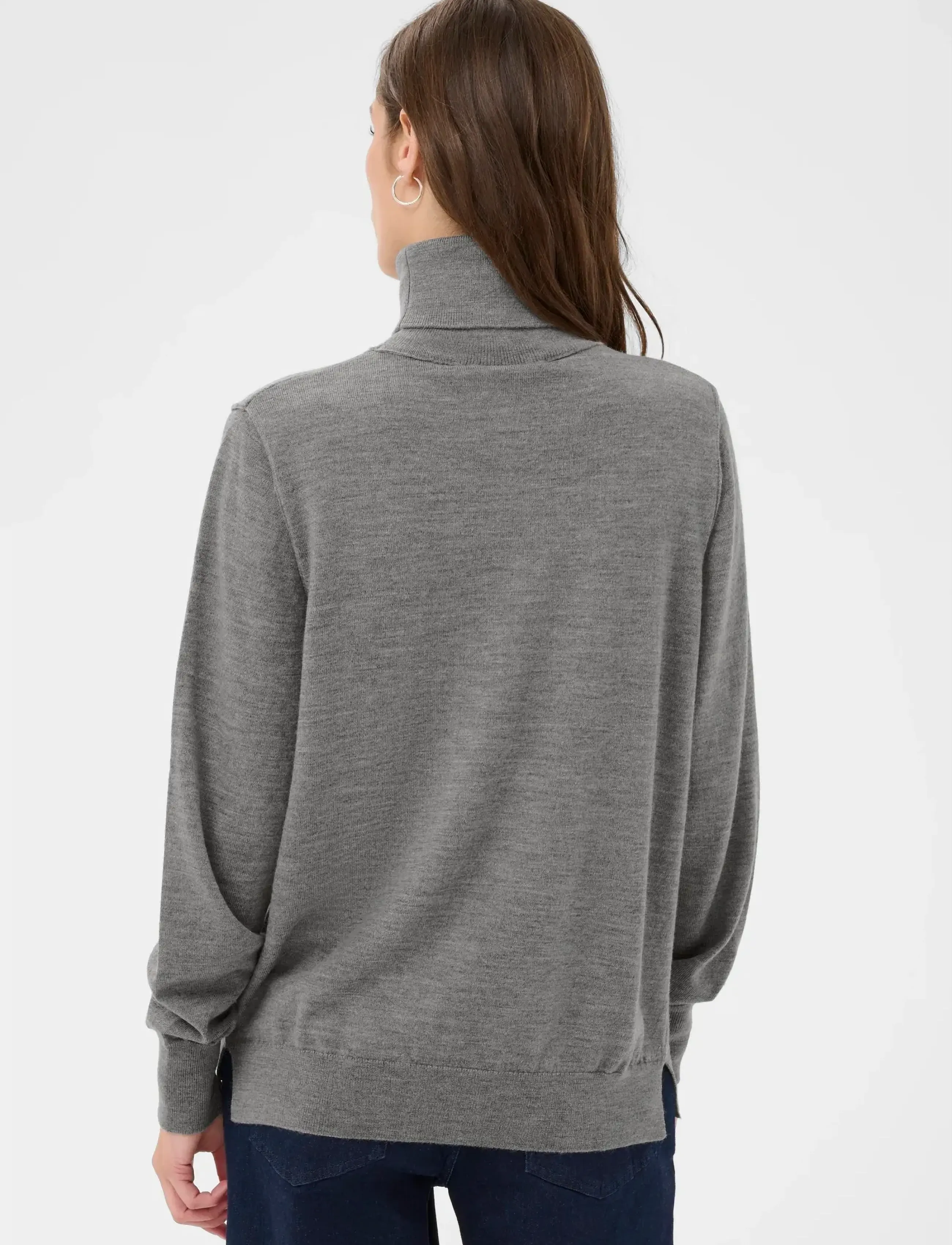 Part Two - SiniPW PU - rollkragenpullover - medium grey melange - 4
