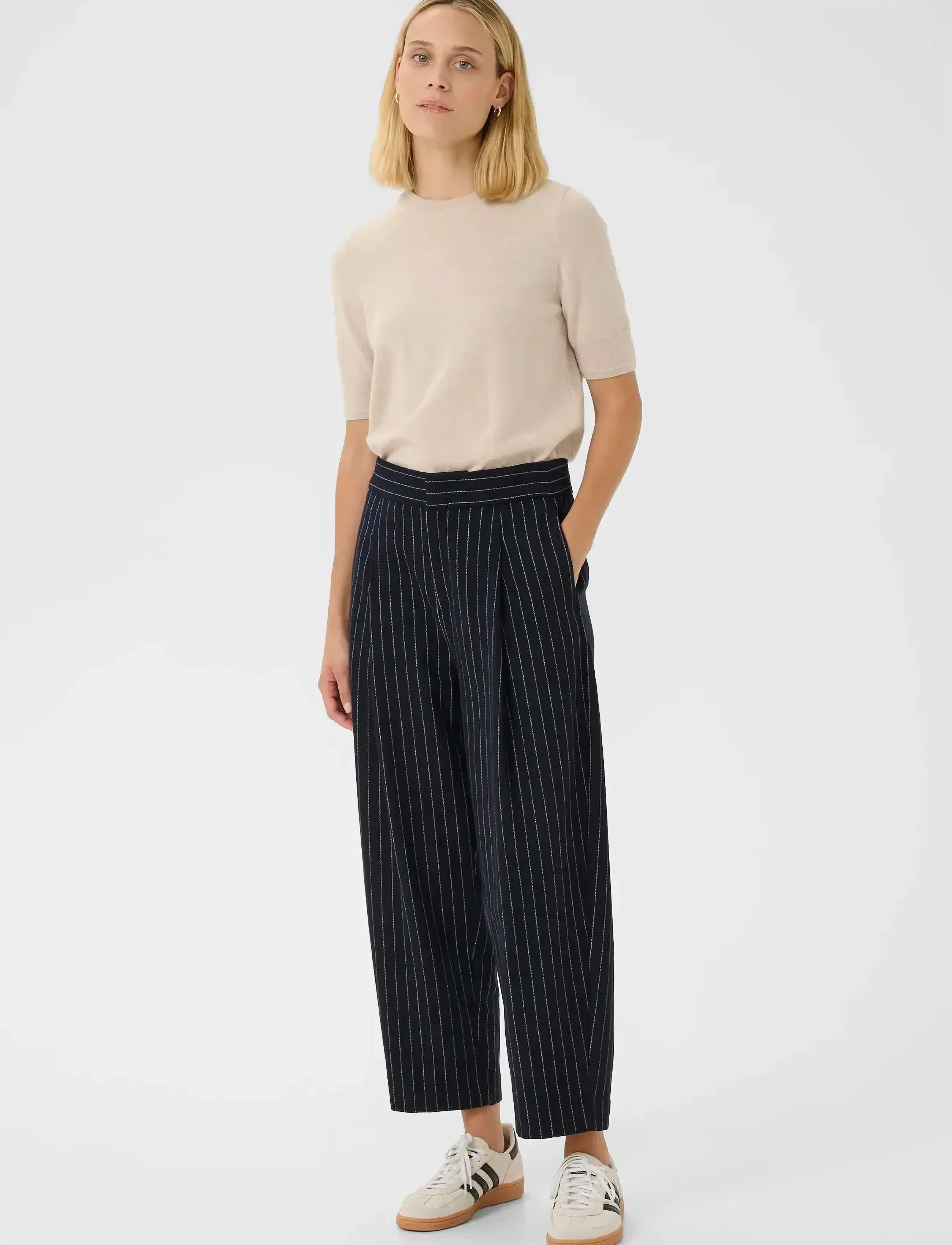 Part Two - SolbrittPW PA - damen - navy pinstripe - 4