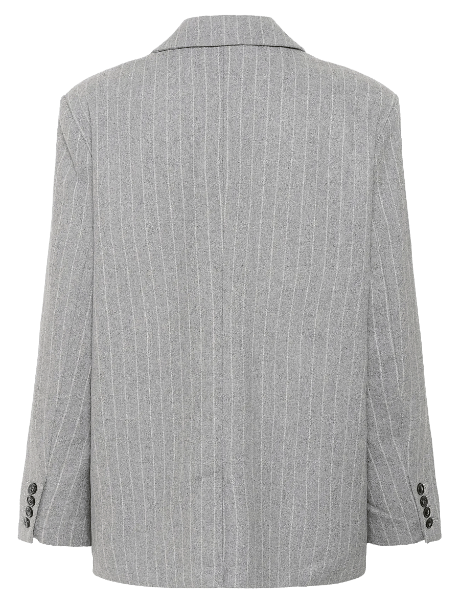 Part Two - SomayaPW BZ - einreihige blazer - medium grey pinstripe - 2