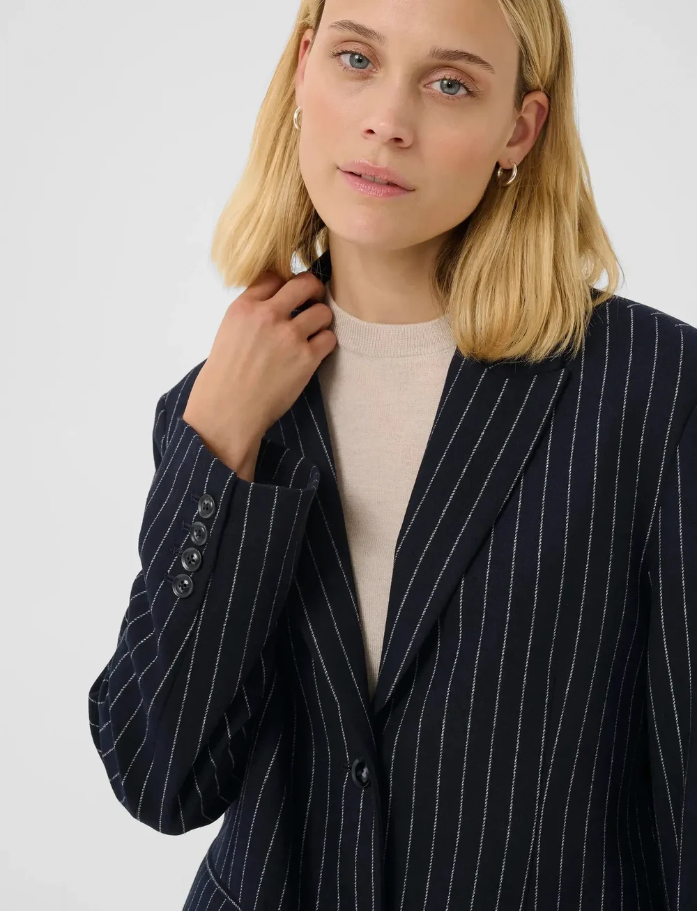 Part Two - SomayaPW BZ - einreihige blazer - navy pinstripe - 4