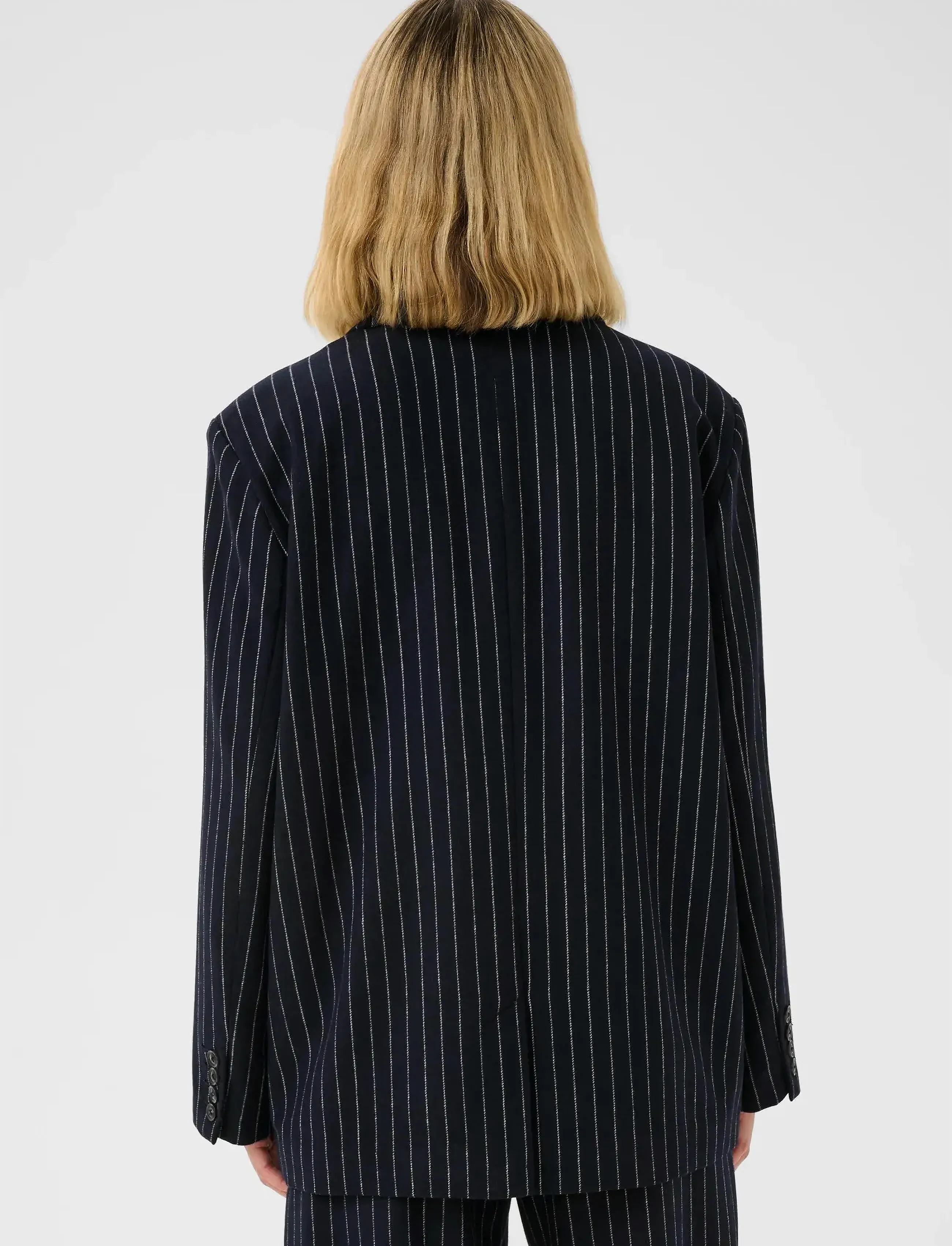 Part Two - SomayaPW BZ - enkeltradede blazere - navy pinstripe - 5