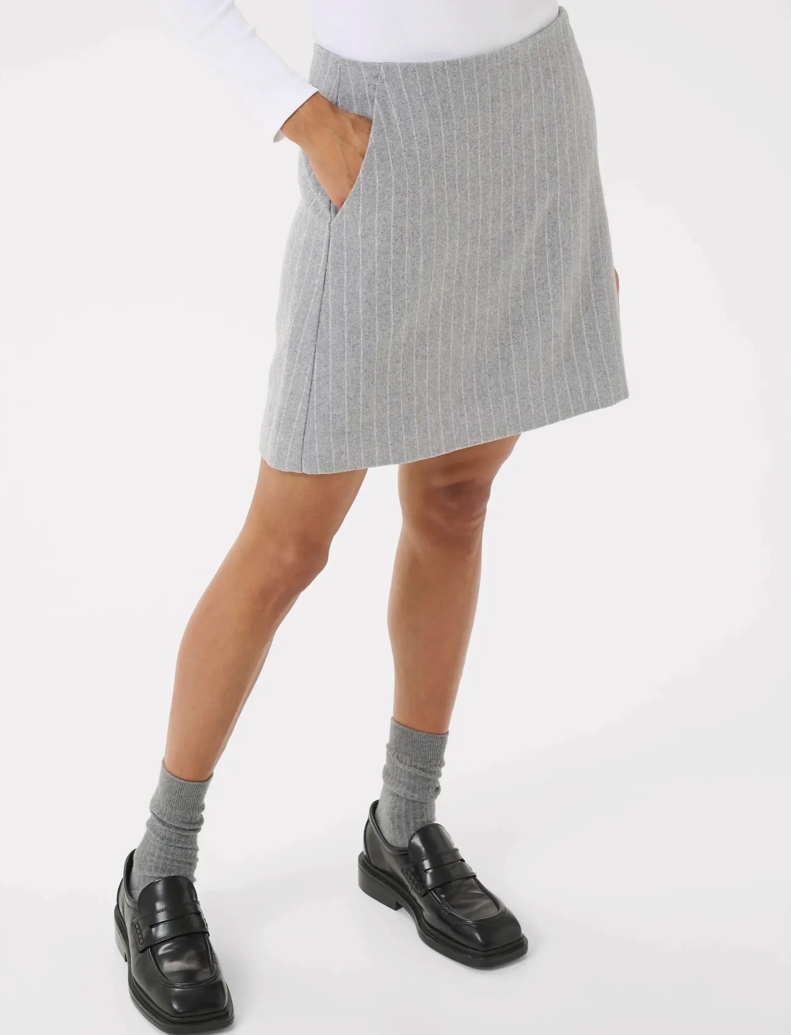 Part Two SissaPW SK - Part Two - MEDIUM GREY PINSTRIPE / grey