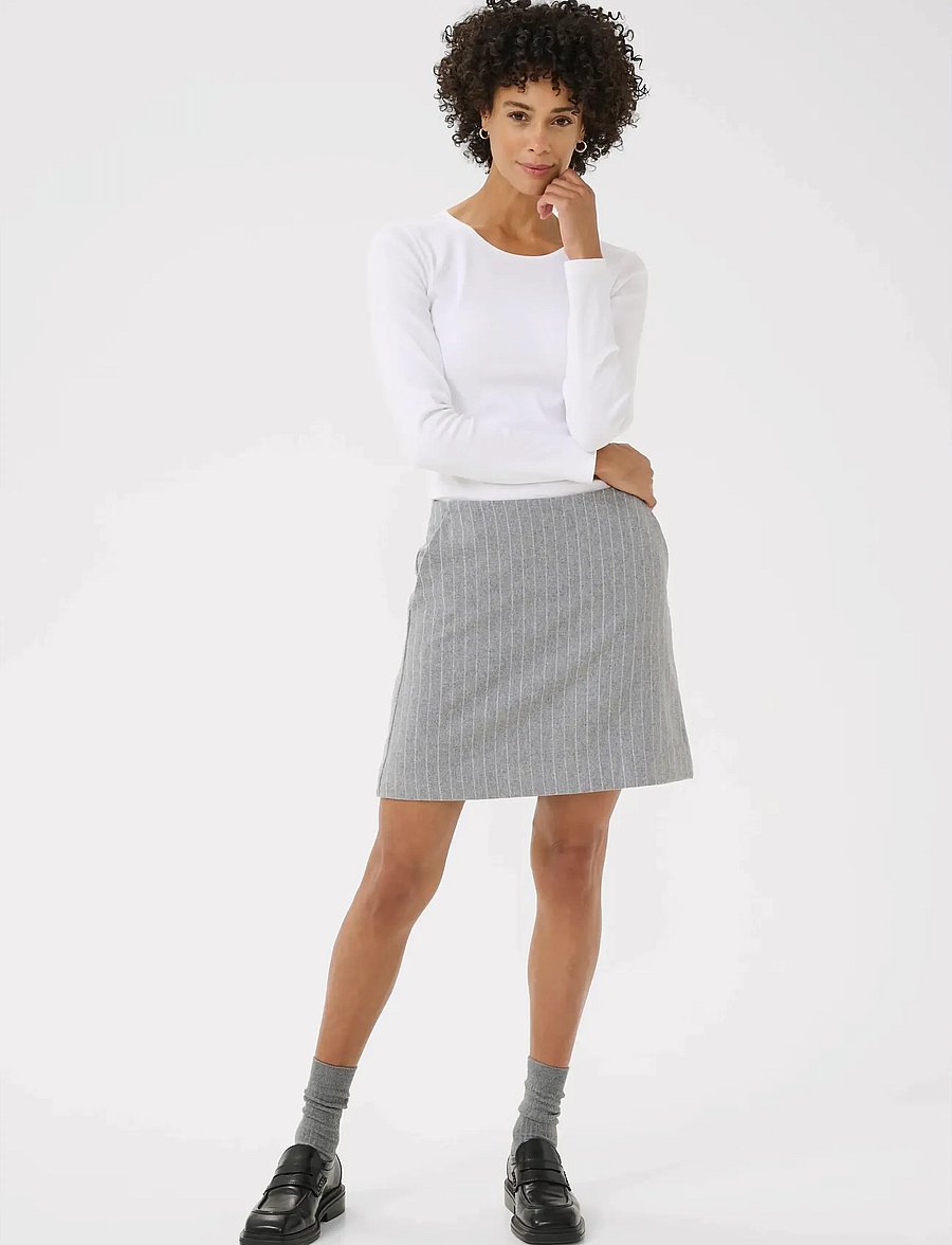 Part Two - SissaPW SK - miniseelikud - medium grey pinstripe - 3