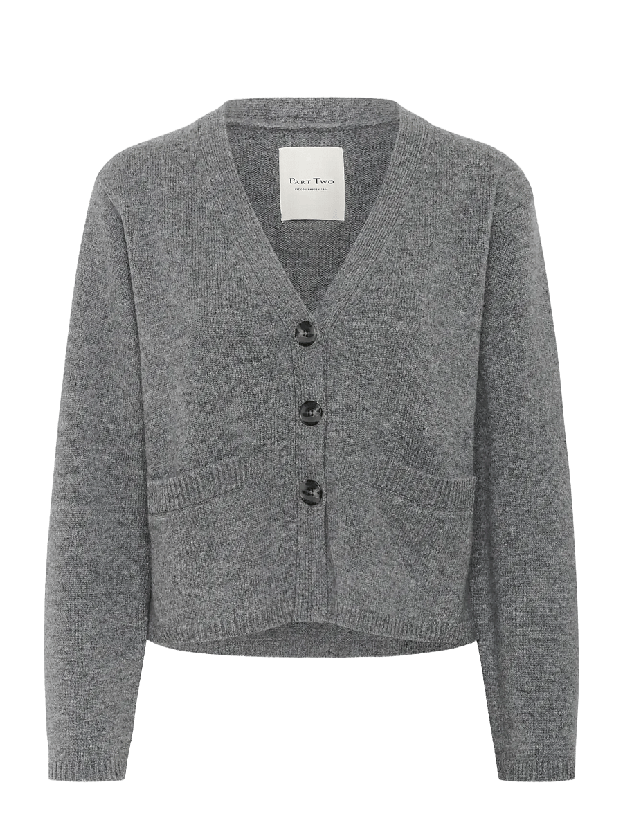 Part Two - SvevaPW Cardigan - kardiganid - medium grey melange - 1