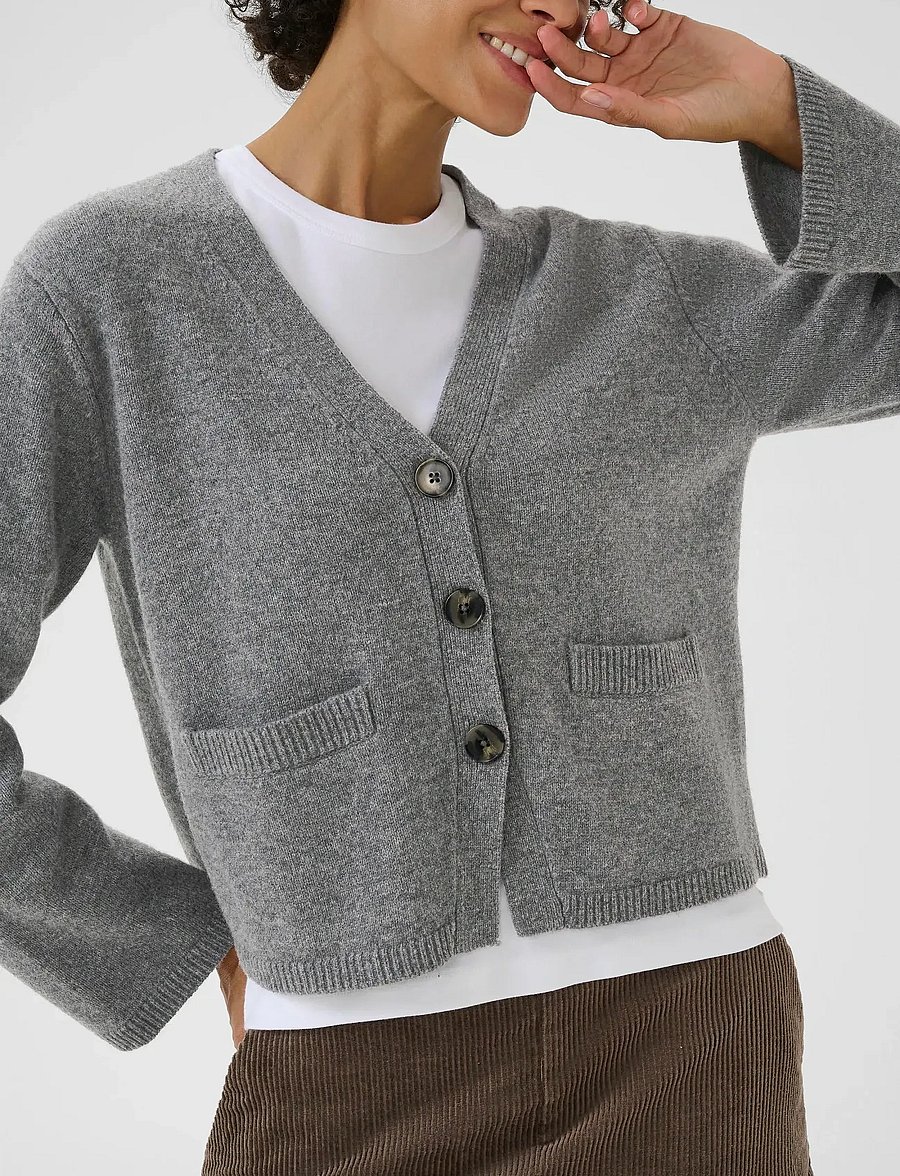 Part Two - SvevaPW Cardigan - kardiganid - medium grey melange - 4