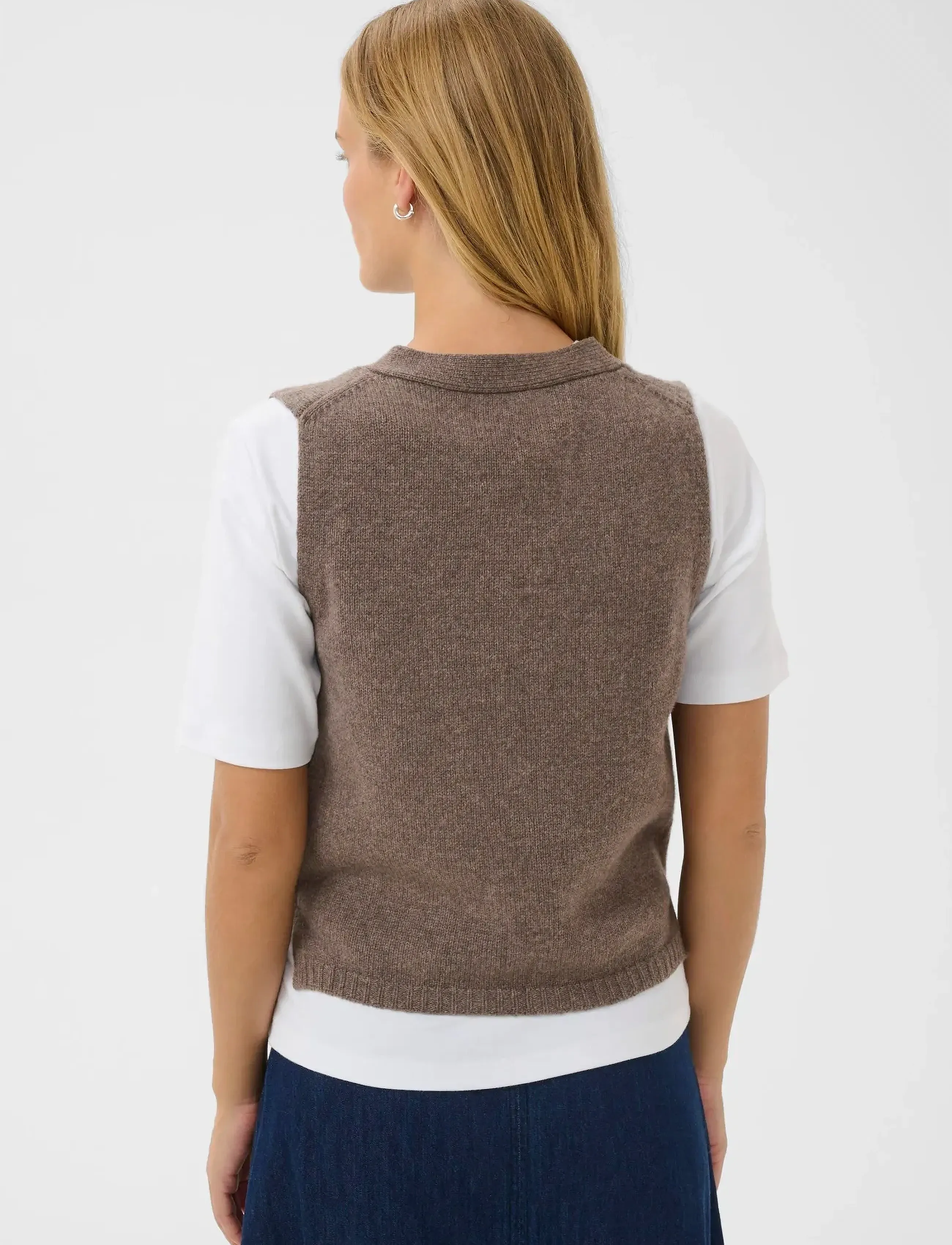 Part Two - SylvaPW Waistcoat - falcon melange - 2