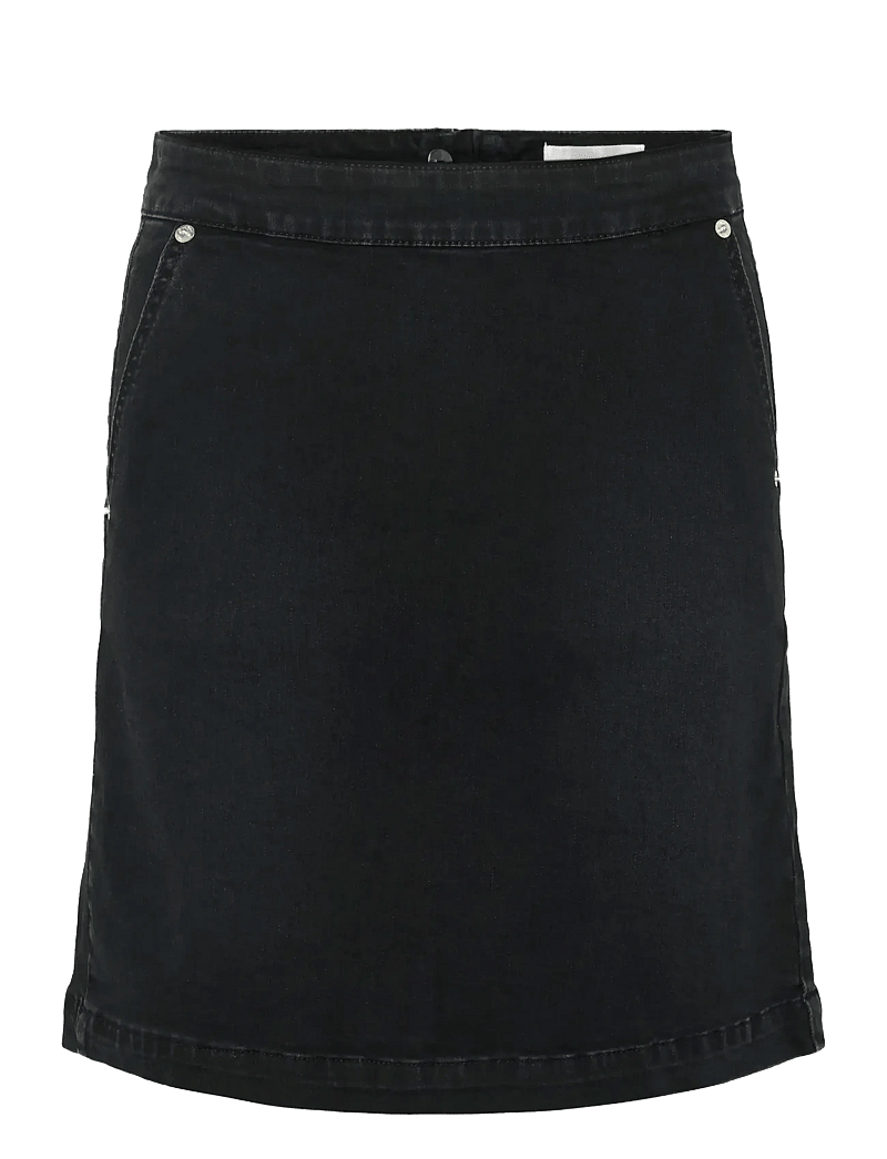 Part Two - SaigePW SK - jeanskjolar - washed black denim - 1