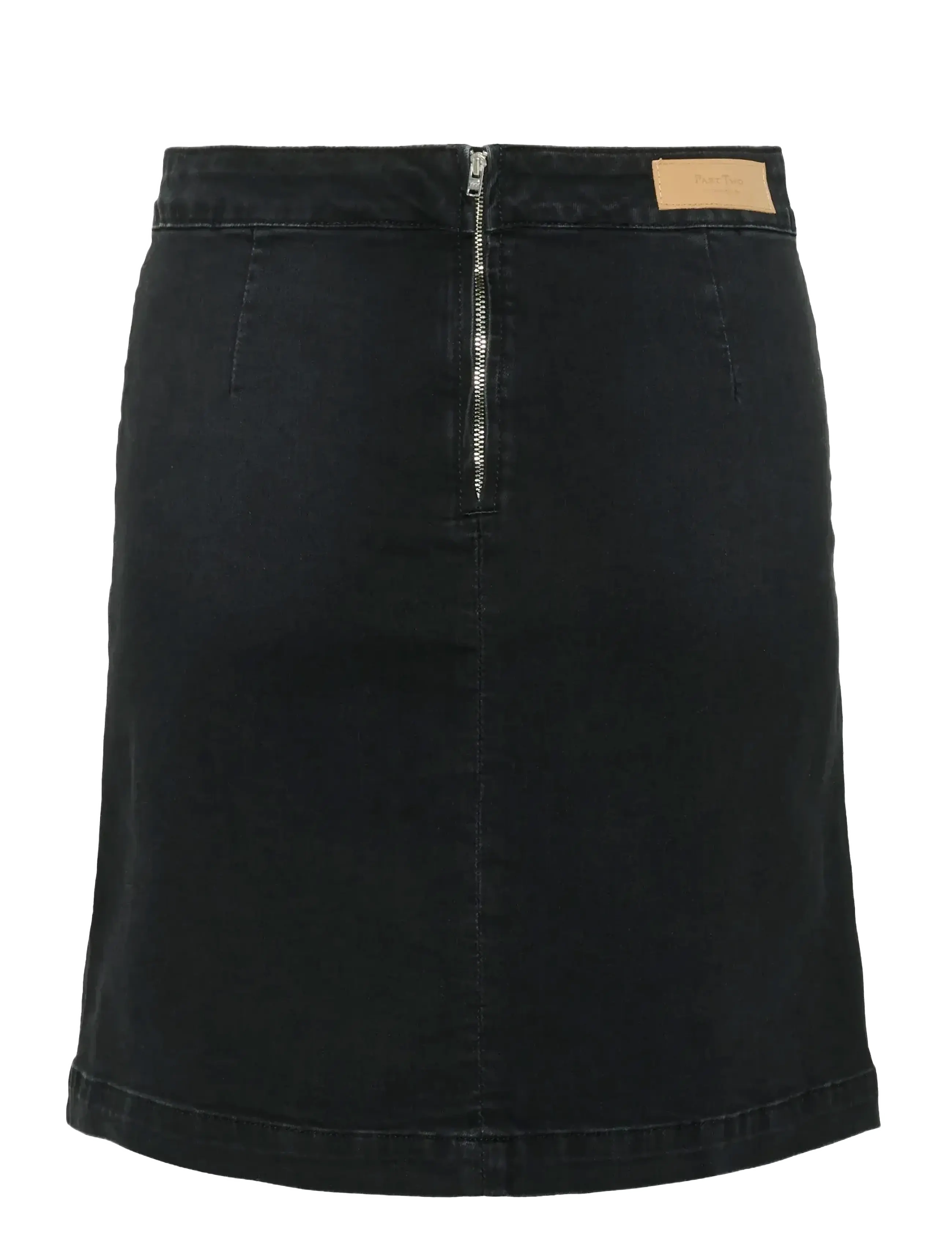 Part Two - SaigePW SK - korte skjørt - washed black denim - 2