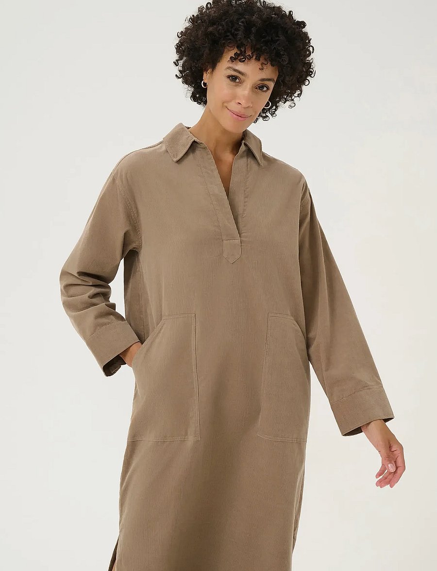 Part Two - LollaPW DR - skjortklänningar - desert taupe - 0