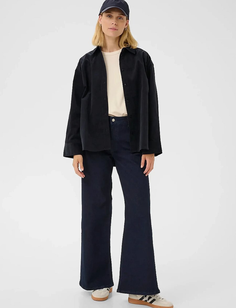 Part Two - SavannasPW SH - overshirts - dark navy - 1