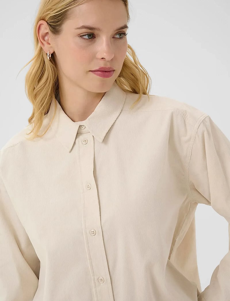 Part Two - SavannasPW SH - långärmade skjortor - french oak - 3