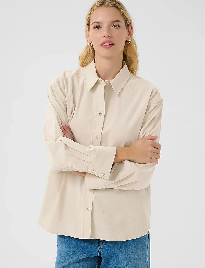 Part Two - SavannasPW SH - långärmade skjortor - french oak - 4