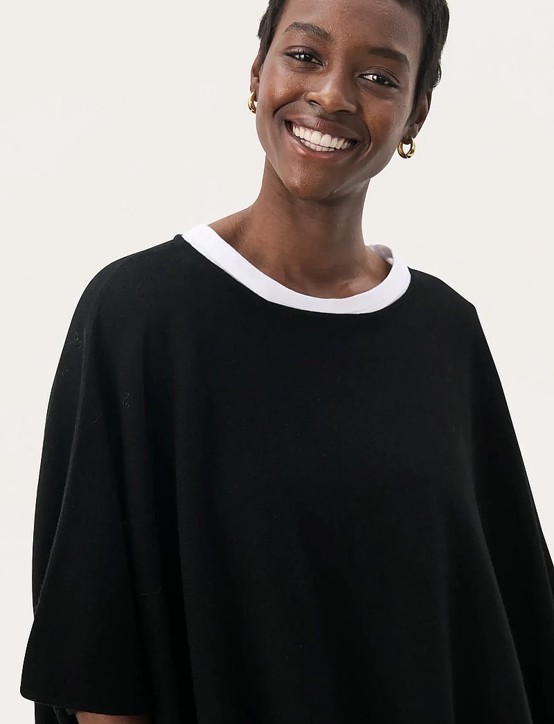 Part Two - TilannaPW PO - kortærmede bluser - black - 5