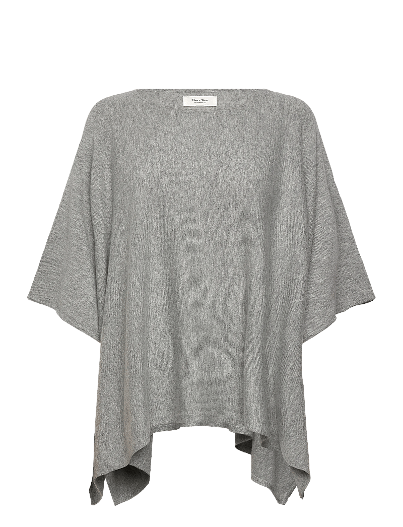 Part Two - TilannaPW PO - kortærmede bluser - medium grey melange - 1