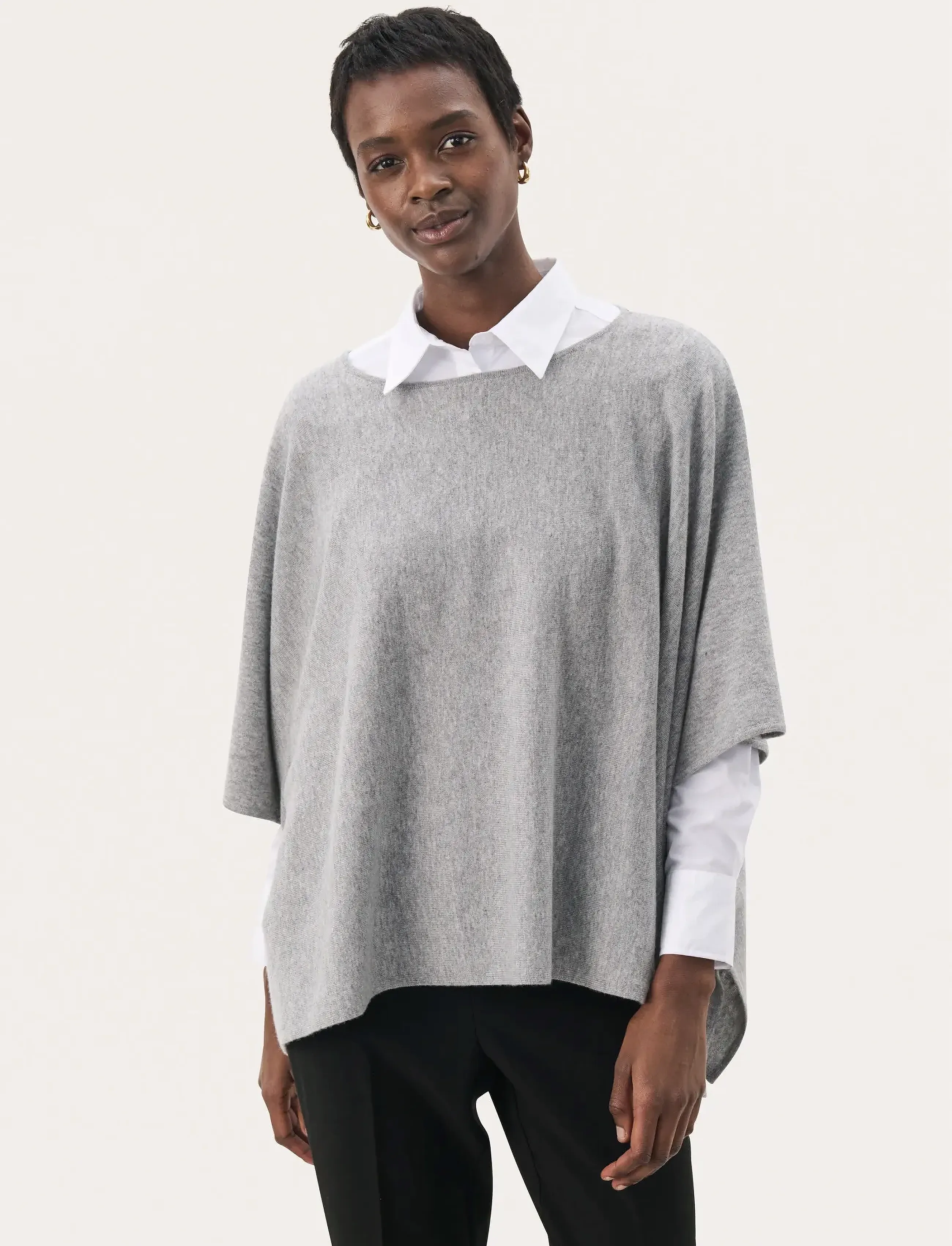 Part Two TilannaPW PO - Bluser - MEDIUM GREY MELANGE / grey