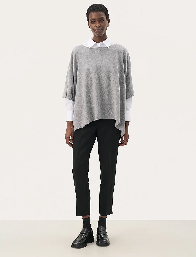 Part Two - TilannaPW PO - kortærmede bluser - medium grey melange - 3