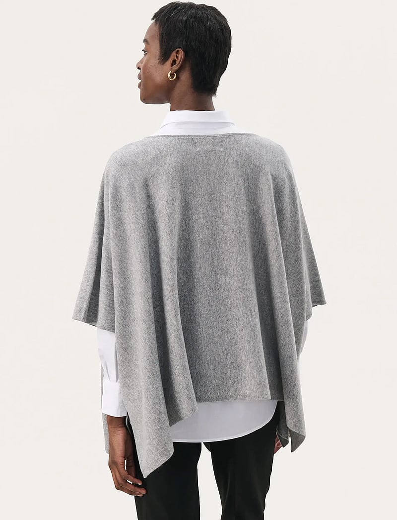 Part Two - TilannaPW PO - kortærmede bluser - medium grey melange - 4