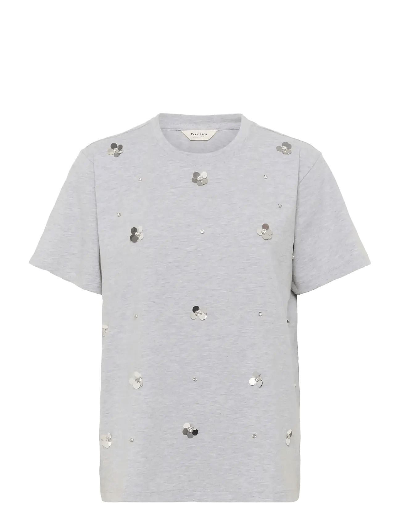 JaminaPW TS - GREY MELANGE EMBELLISHMENT