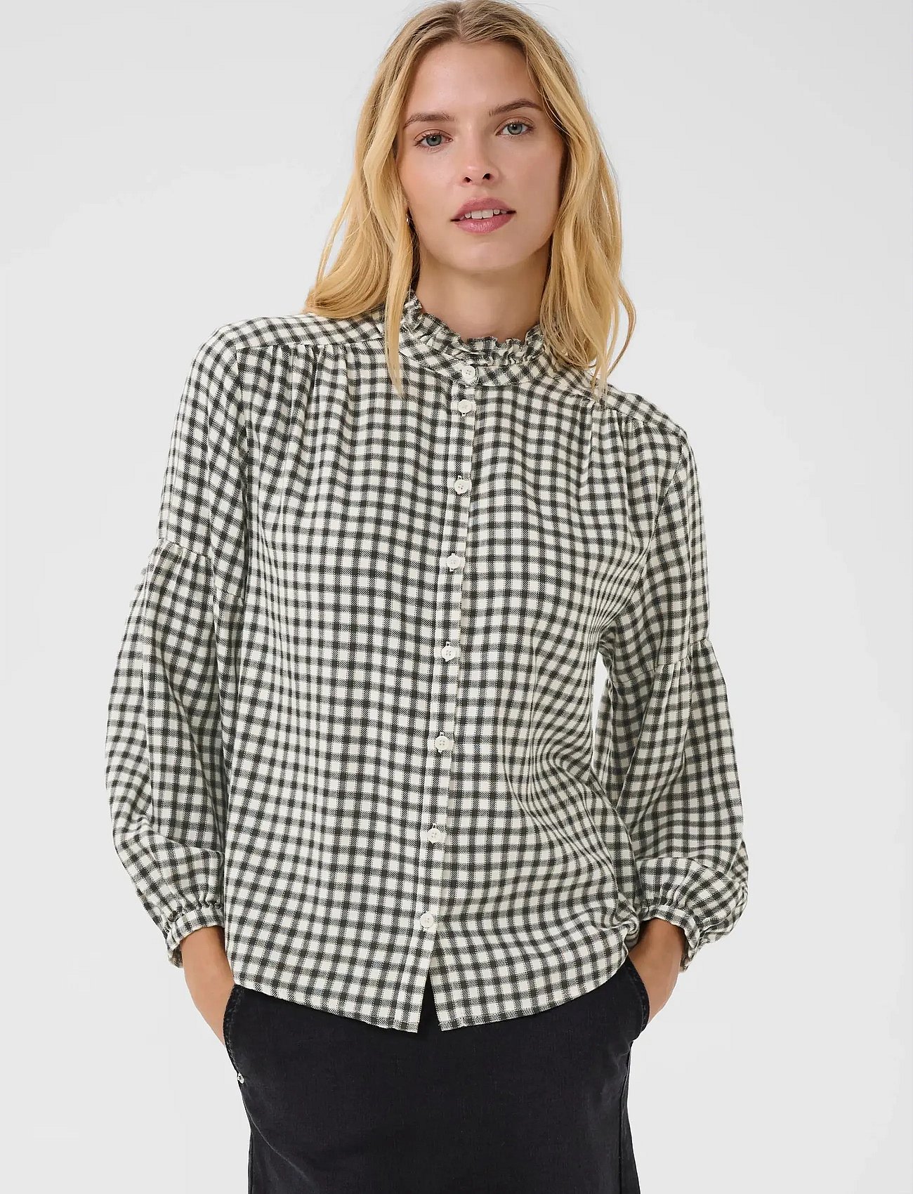 SamillaPW SH - DARK NAVY MINI CHECK
