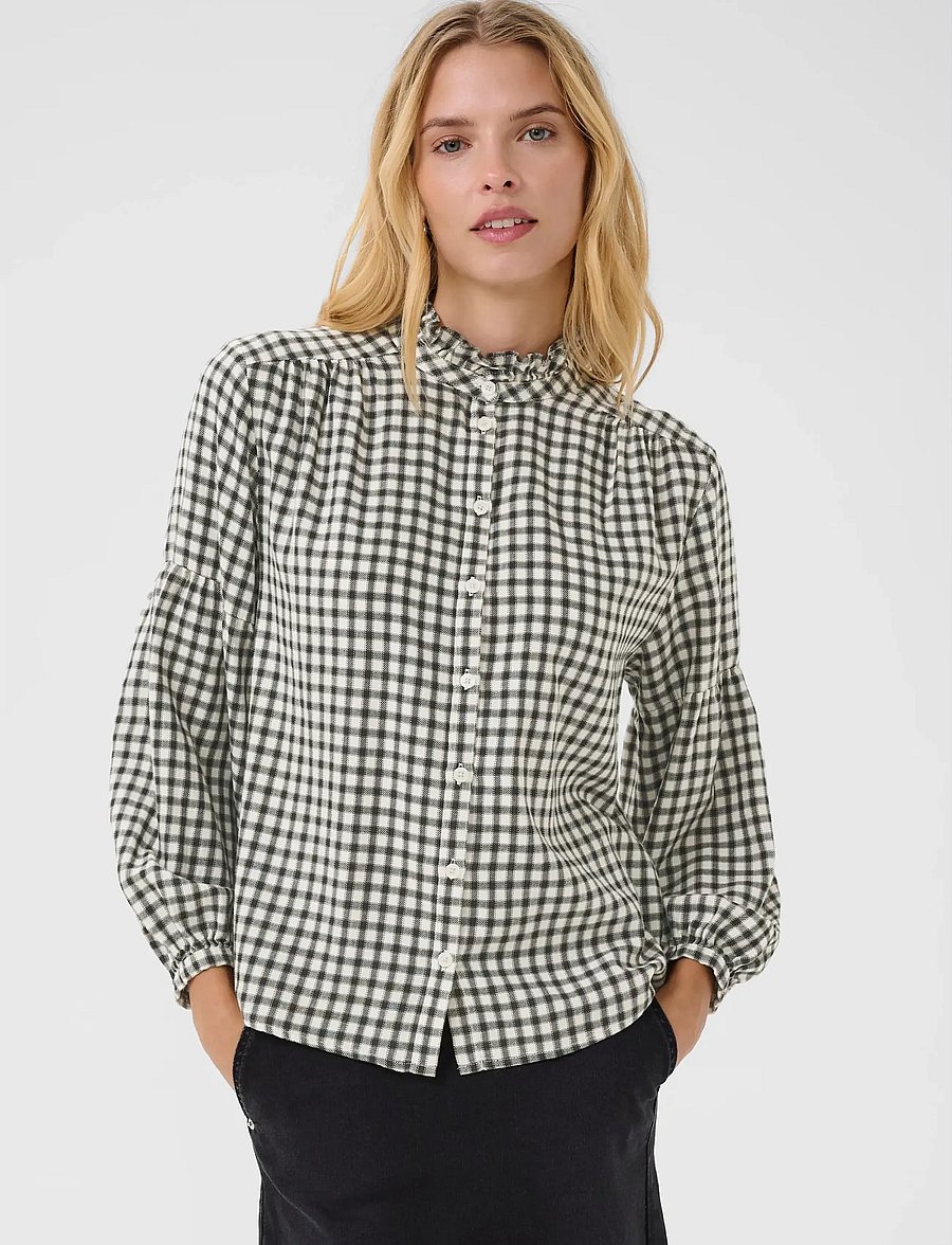 Part Two - SamillaPW SH - langärmlige hemden - dark navy mini check - 0