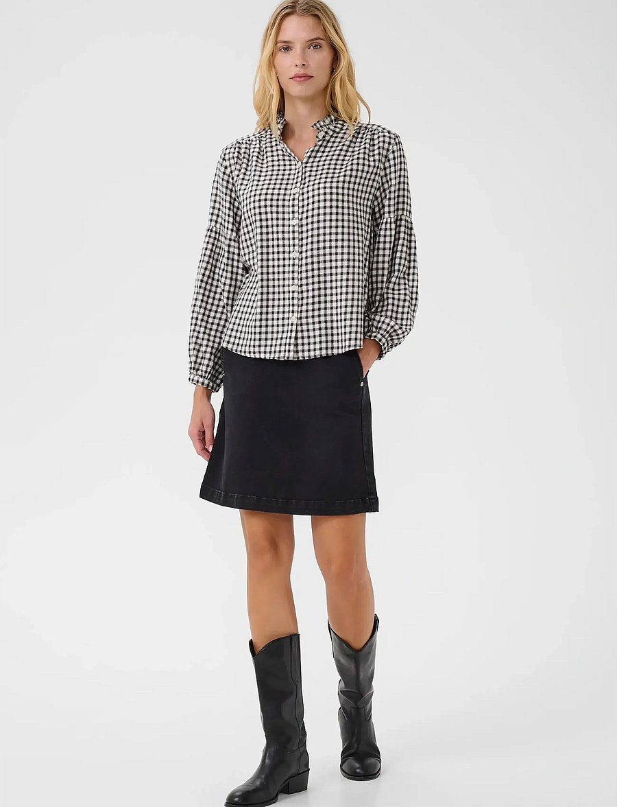 Part Two - SamillaPW SH - langärmlige hemden - dark navy mini check - 3