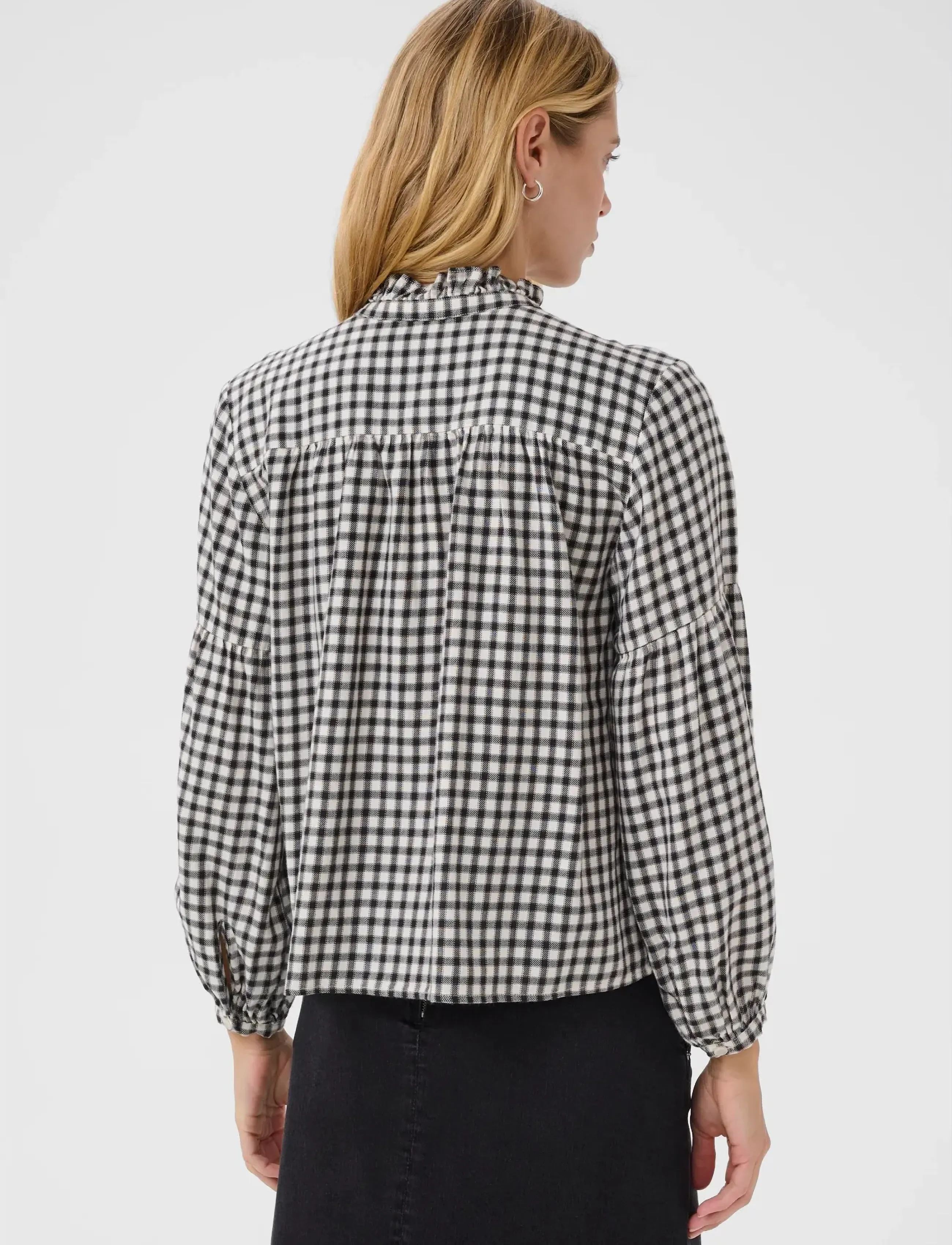 Part Two - SamillaPW SH - långärmade skjortor - dark navy mini check - 4