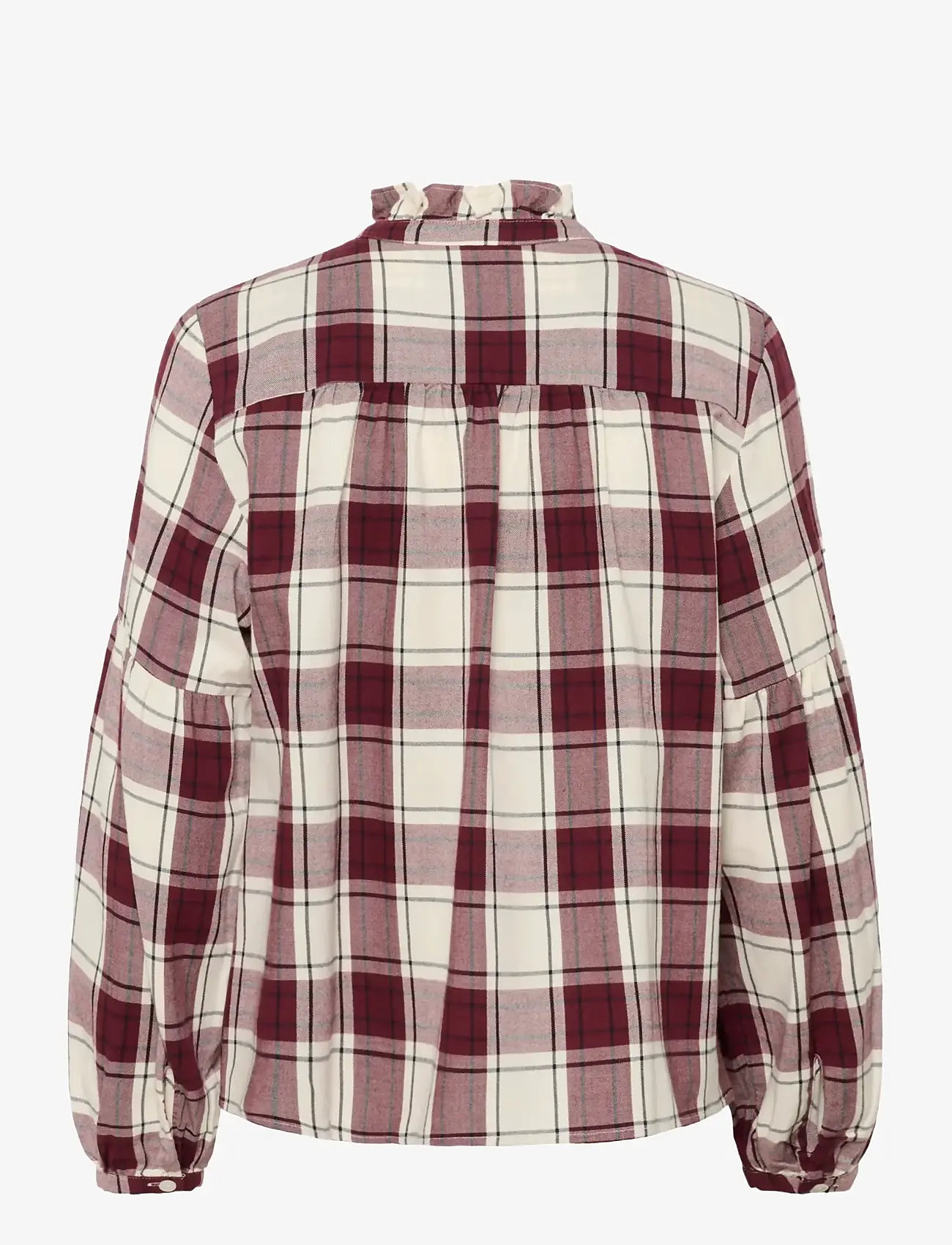 Part Two - SamillaPW SH - långärmade skjortor - tawny port check - 2