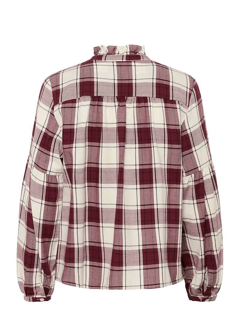 Part Two - SamillaPW SH - långärmade skjortor - tawny port check - 2
