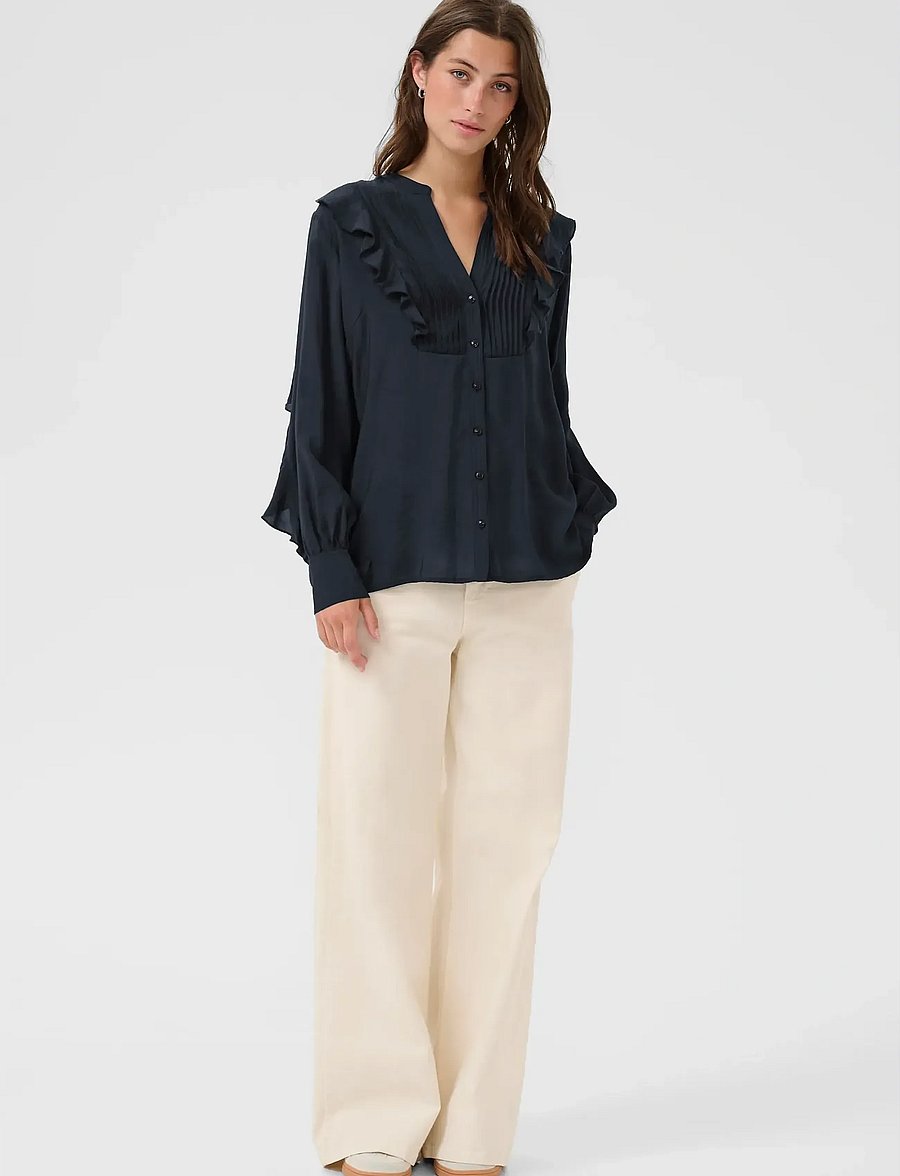 Part Two - StefaniPW - langärmelige blusen - dark navy - 3