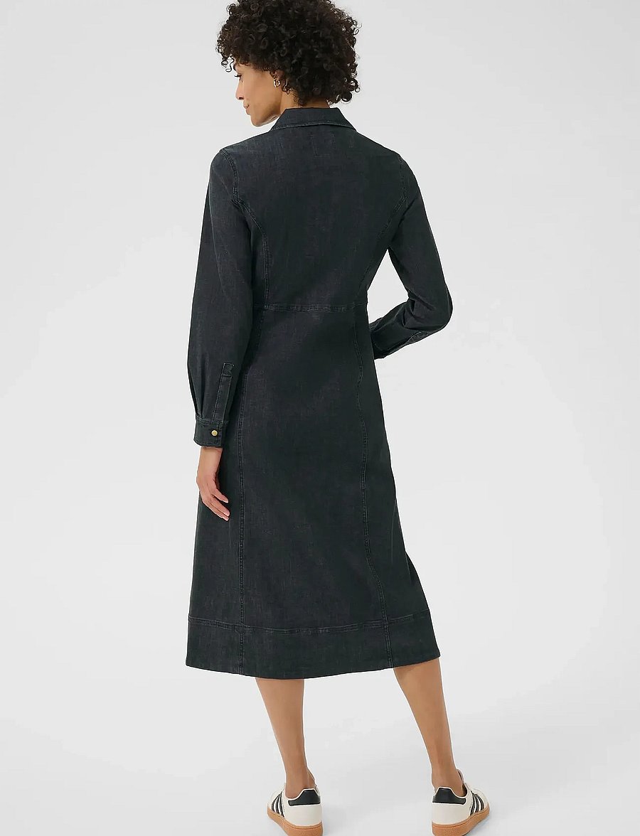 Part Two - SannisPW DR - jeanskleider - washed black denim - 4