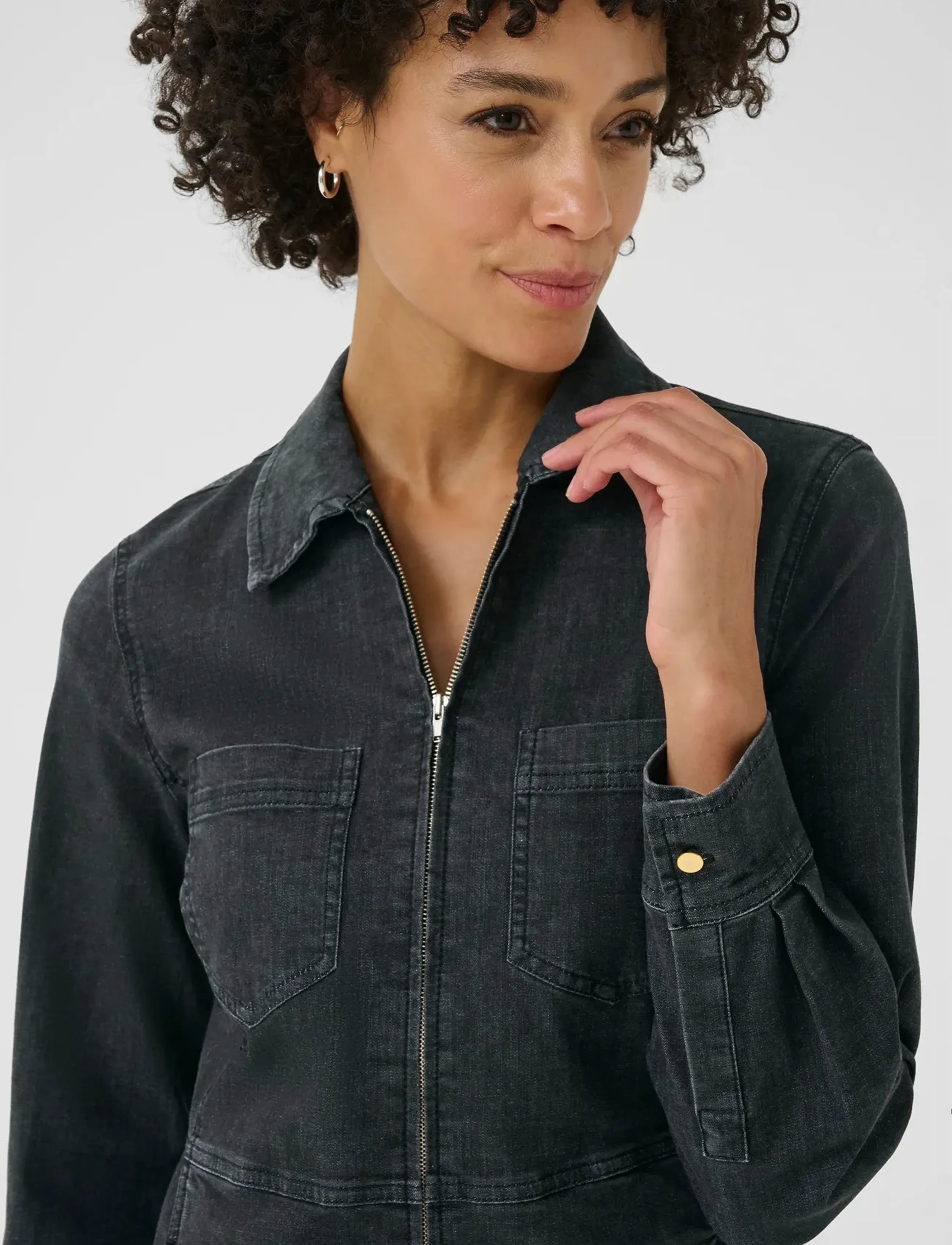 Part Two - SannisPW DR - jeansjurken - washed black denim - 5