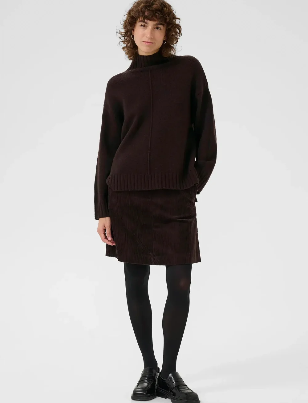 Part Two - LilyePW PU - polotröjor - ganache - 3