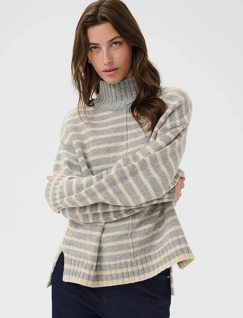 Part Two - LilyePW PU - polotröjor - grey mel./french oak mel. - 1