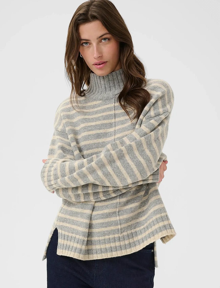 Part Two - LilyePW PU - polotröjor - grey mel./french oak mel. - 1