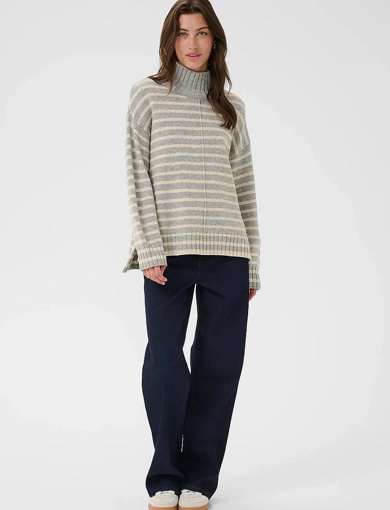 Part Two - LilyePW PU - polotröjor - grey mel./french oak mel. - 4