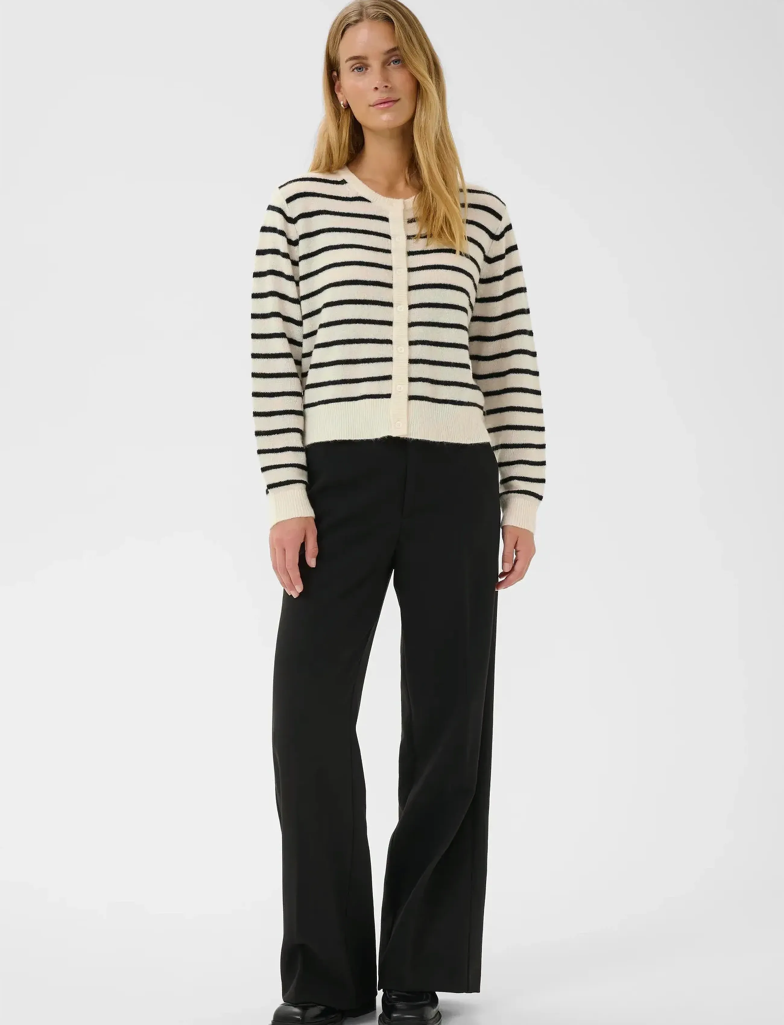 Part Two - LinikaPW CA - gilets - eggnog/navy stripe - 3
