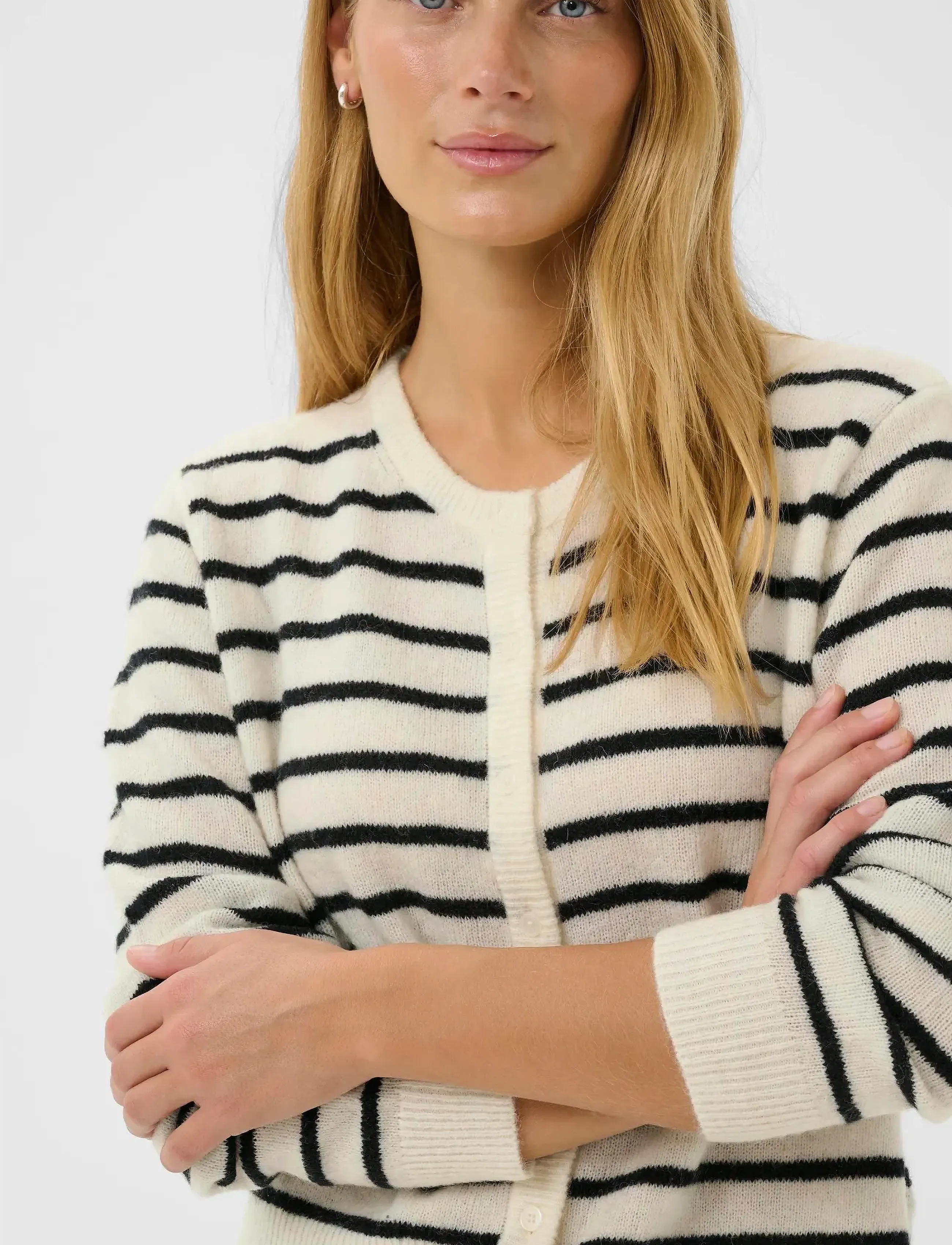 Part Two - LinikaPW CA - gilets - eggnog/navy stripe - 5