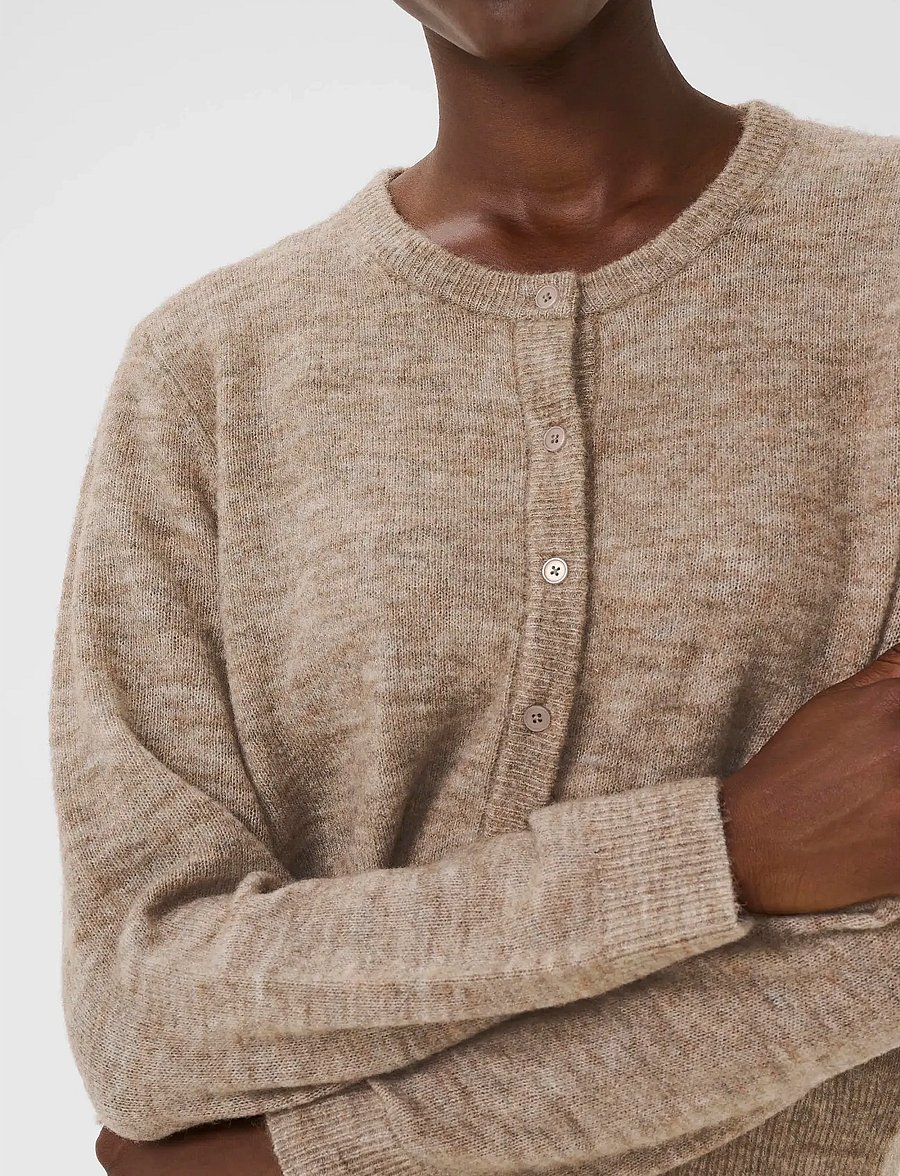 Part Two - LinikaPW CA - cardigans - mink melange - 4