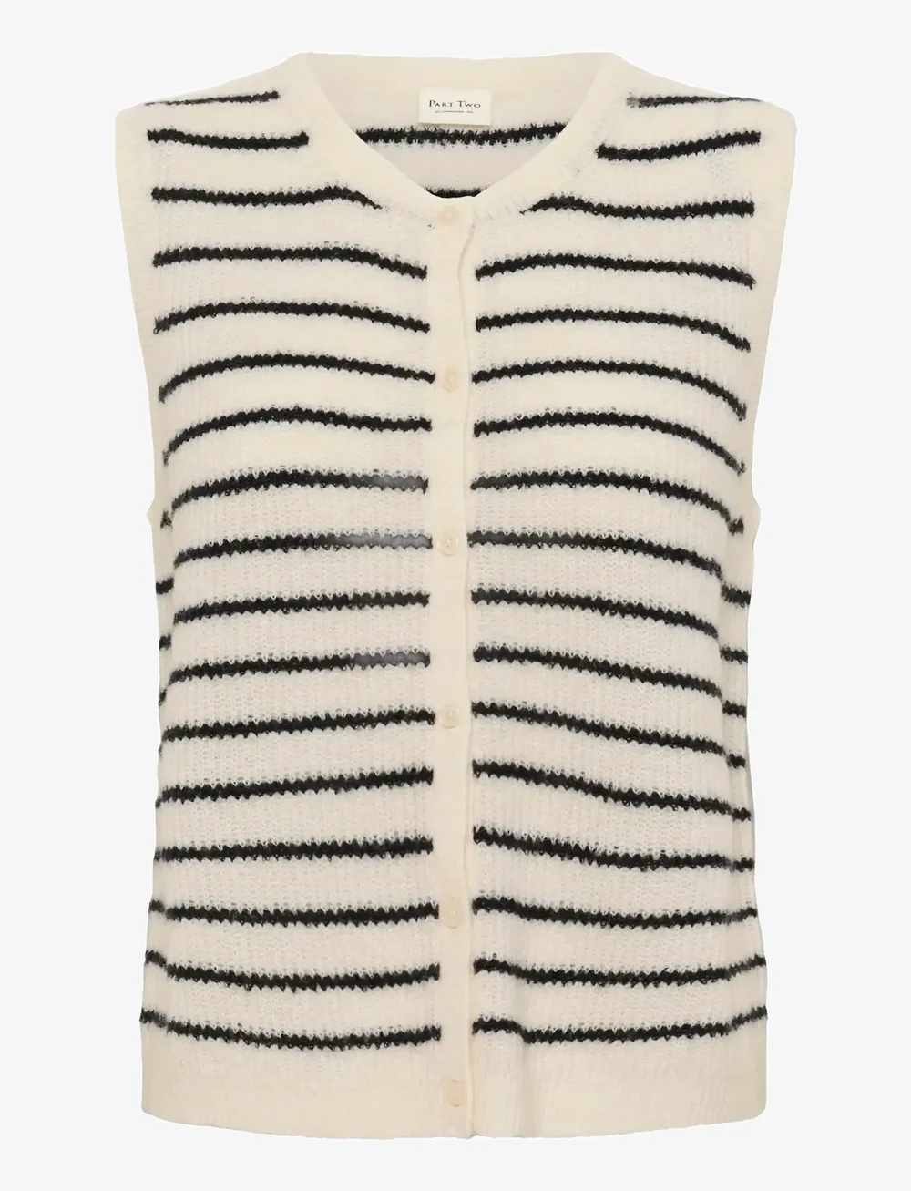 Part Two - PimiraPW WA - kamizelki z dzianiny - eggnog/navy stripe - 1
