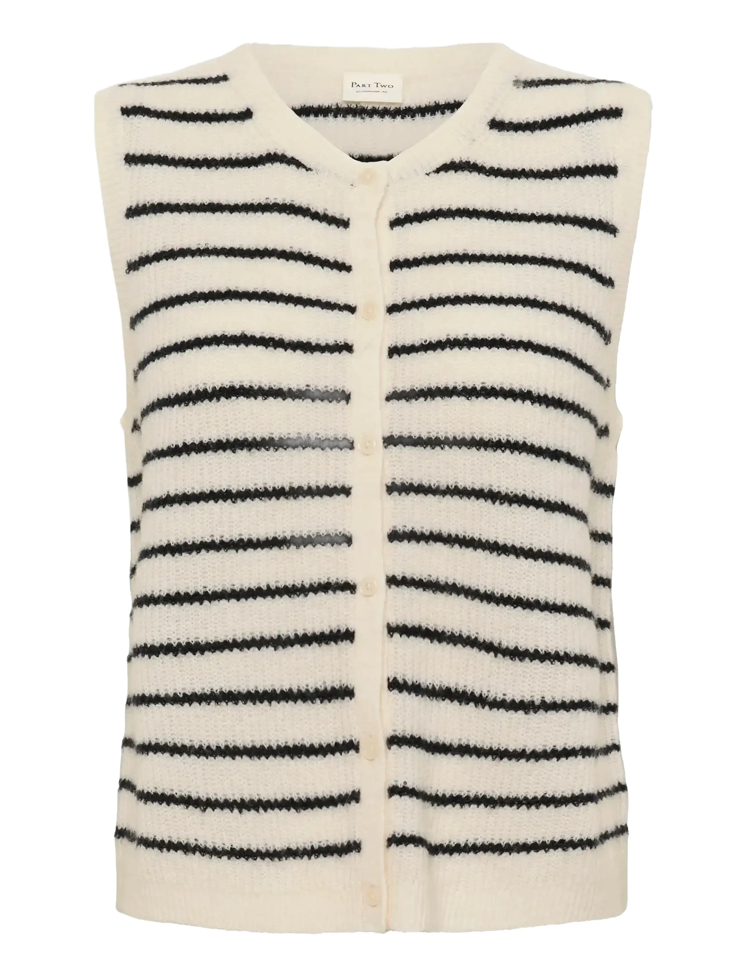 EGGNOG/NAVY STRIPE